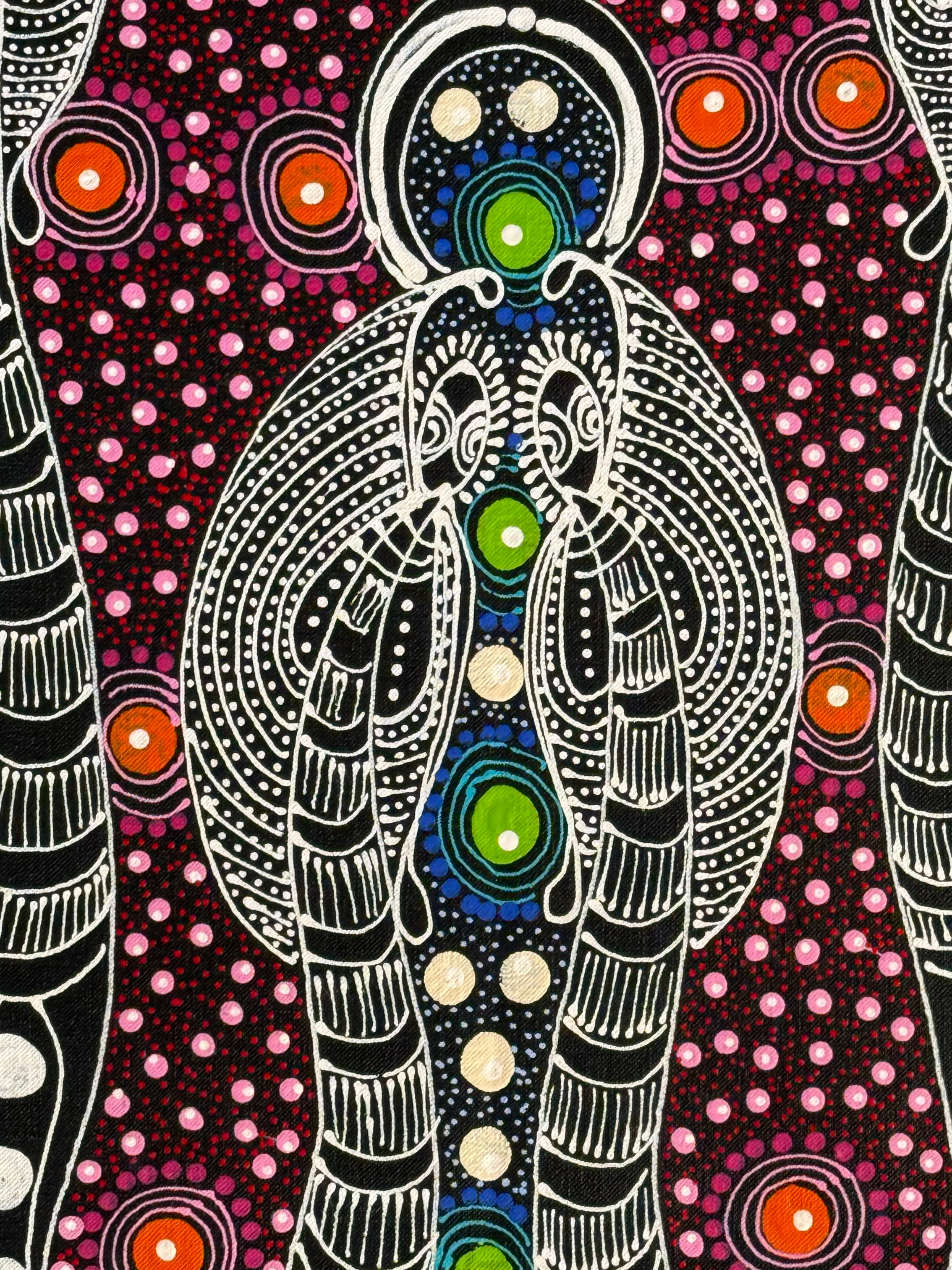 Colleen Wallace Nungarray - Dreamtime Sisters - 60x60cm .27