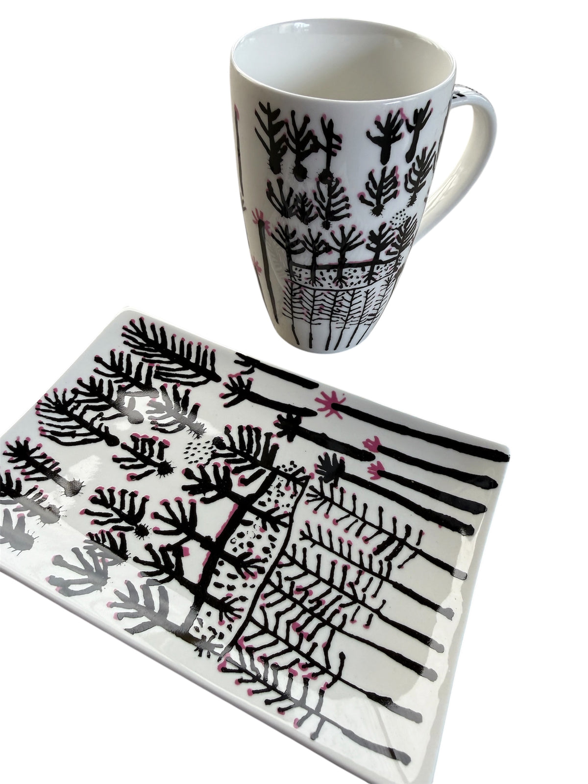 Cake Plate and Mug Bundle - Rosie Nangala Flemming