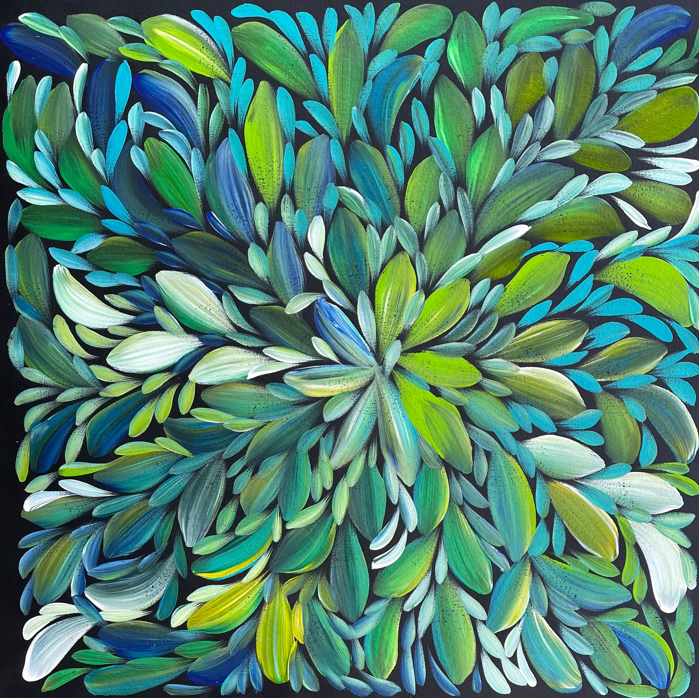 Louise Numina Napananka - Bush Medicine Leaves - 59x60cm .71-22