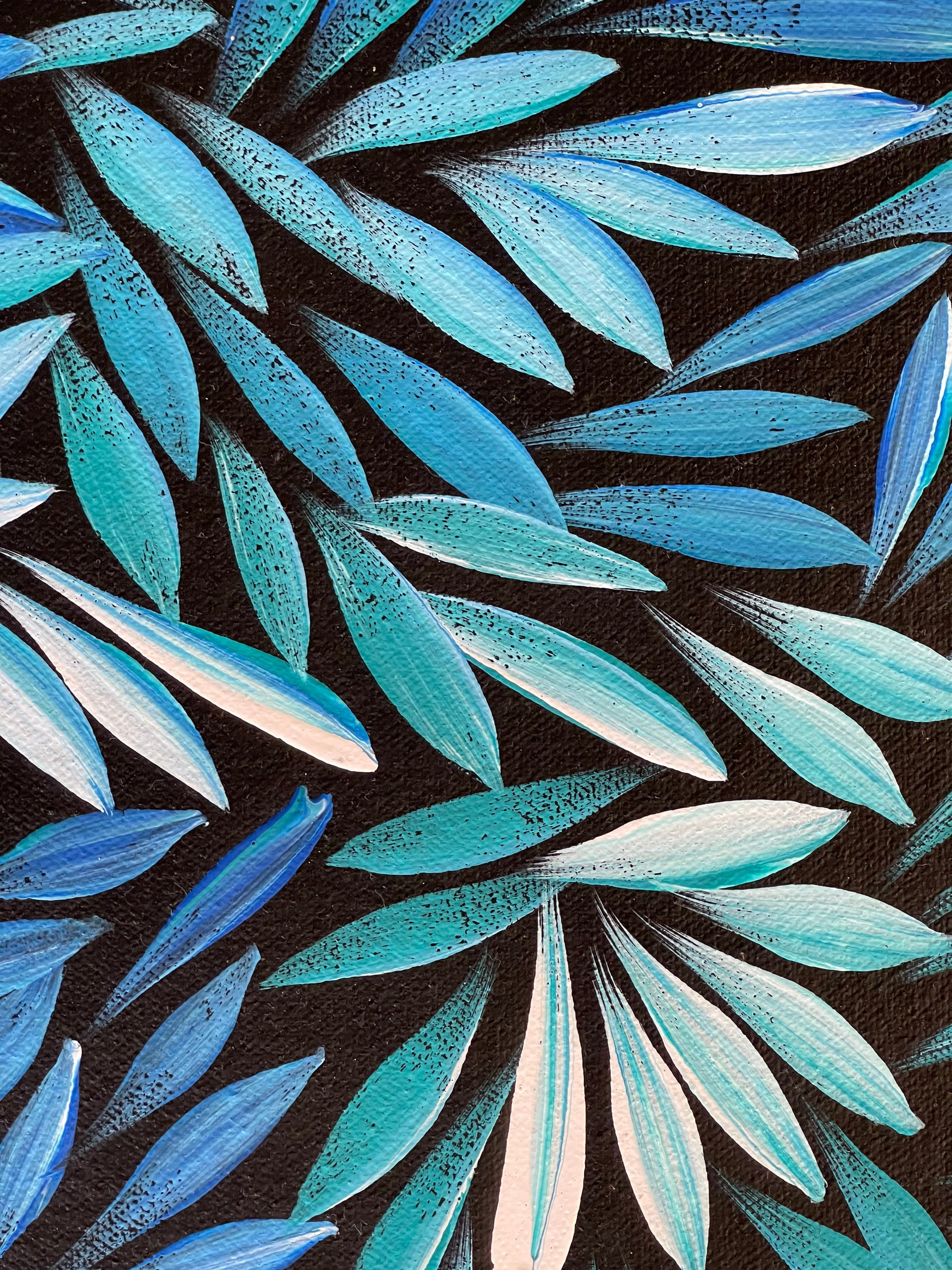 Sharon Numina - Bush Medicine Leaves - 59x60cm .92-2