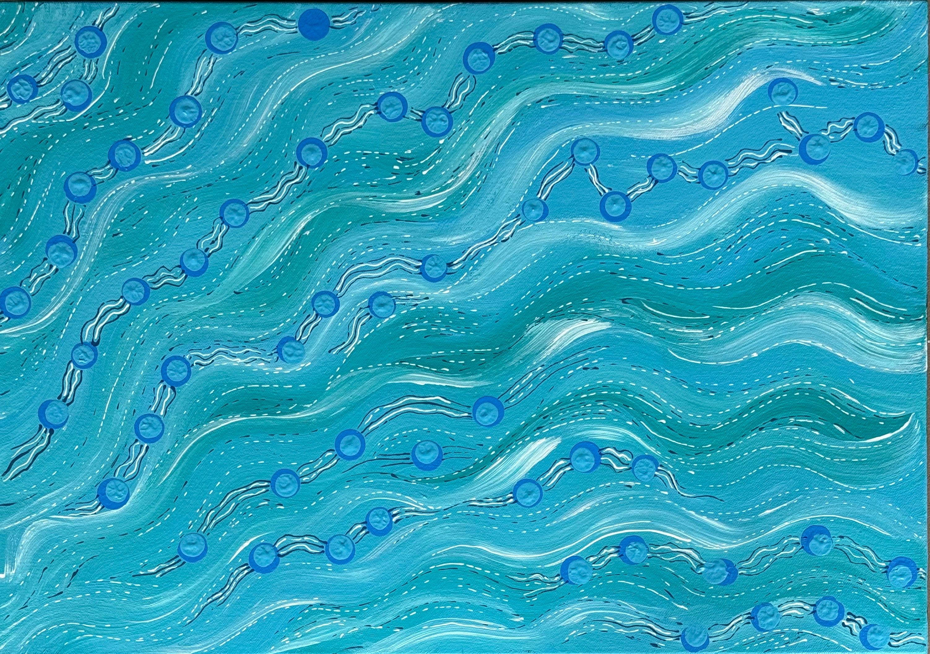 Deidre Burgoyne Rosier - Water Dreaming .06-9 *pre-stretched*