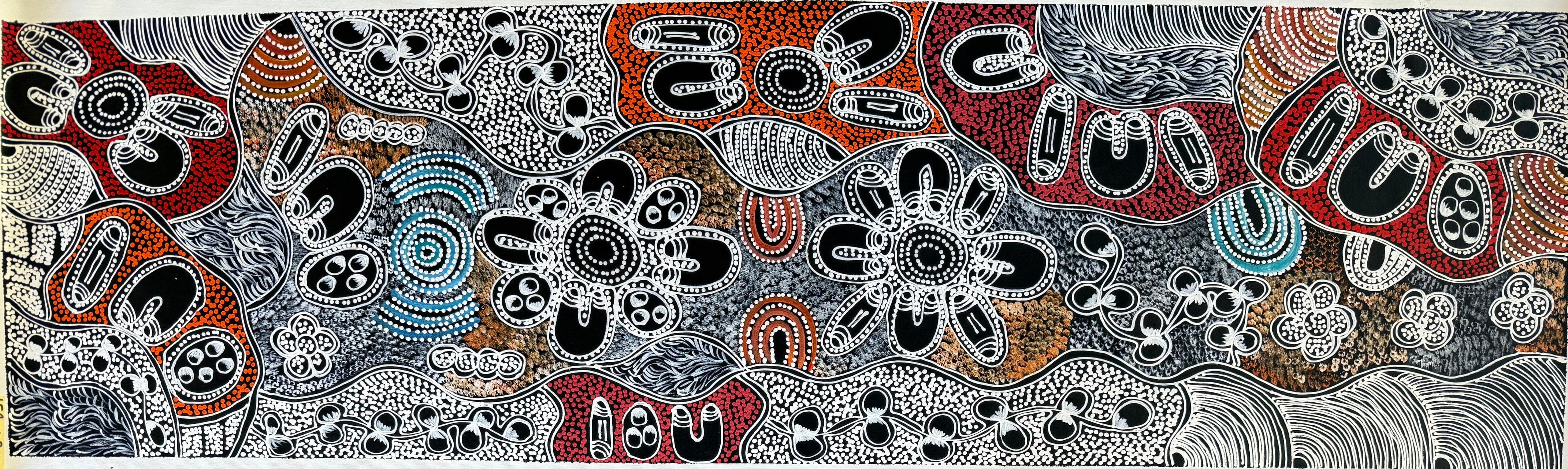 Lanita Numina - Women Collect Bushtuckers - 152x43cm .13-1