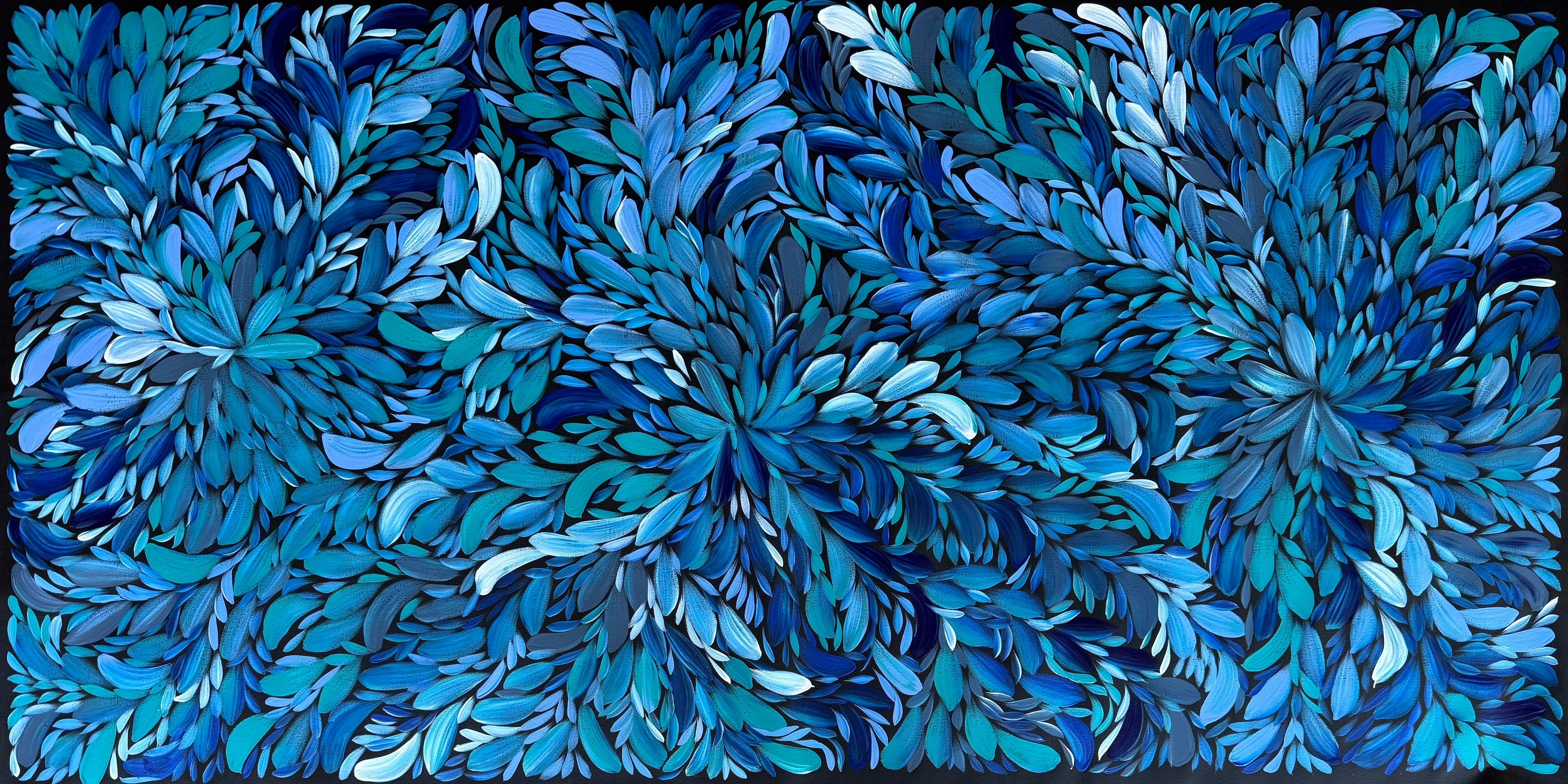 Louise Numina Napananka - Bush Medicine Leaves - 199x98cm .23-6