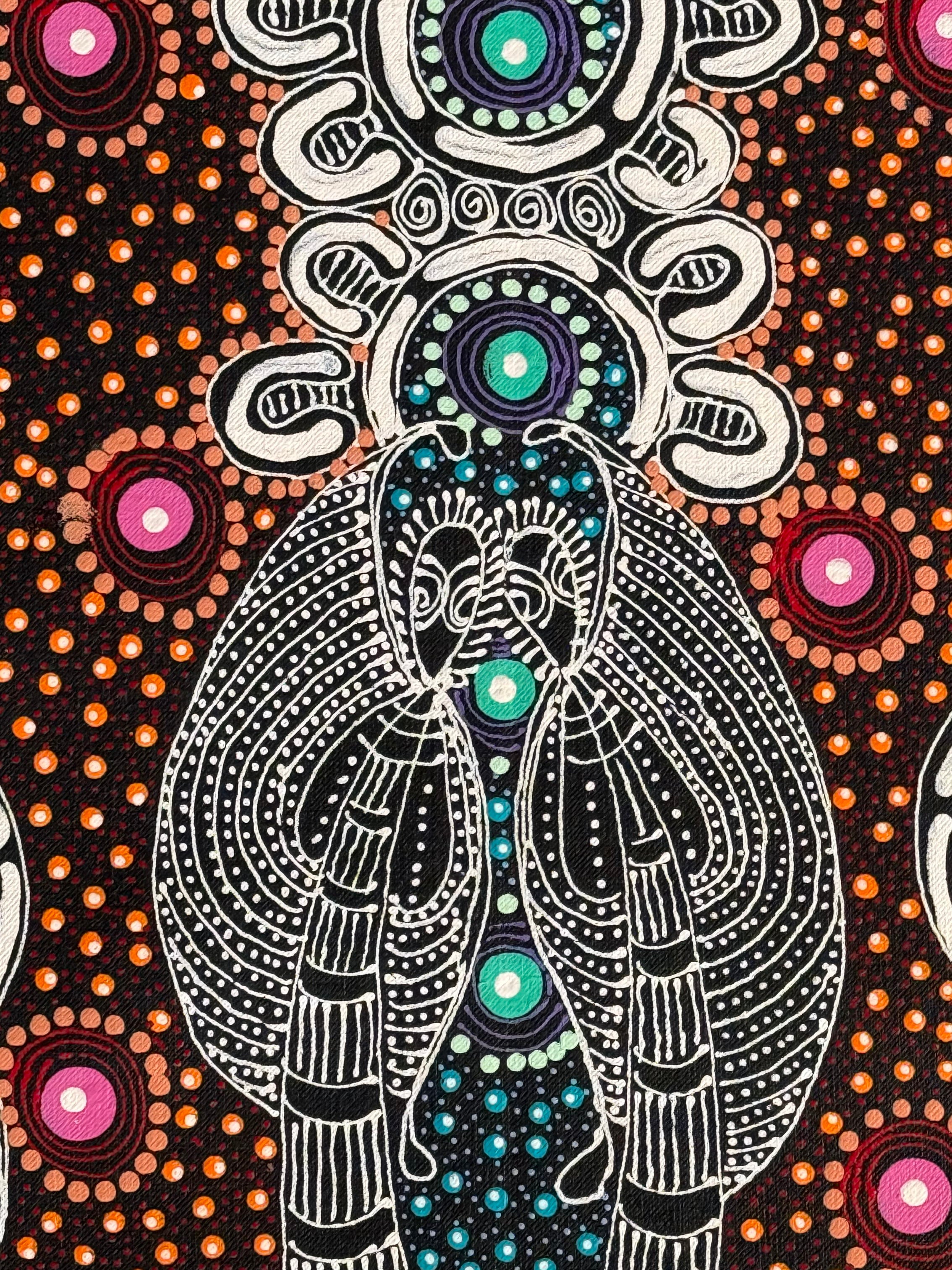 Colleen Wallace Nungarray - Dreamtime Sisters - 30x60cm .85