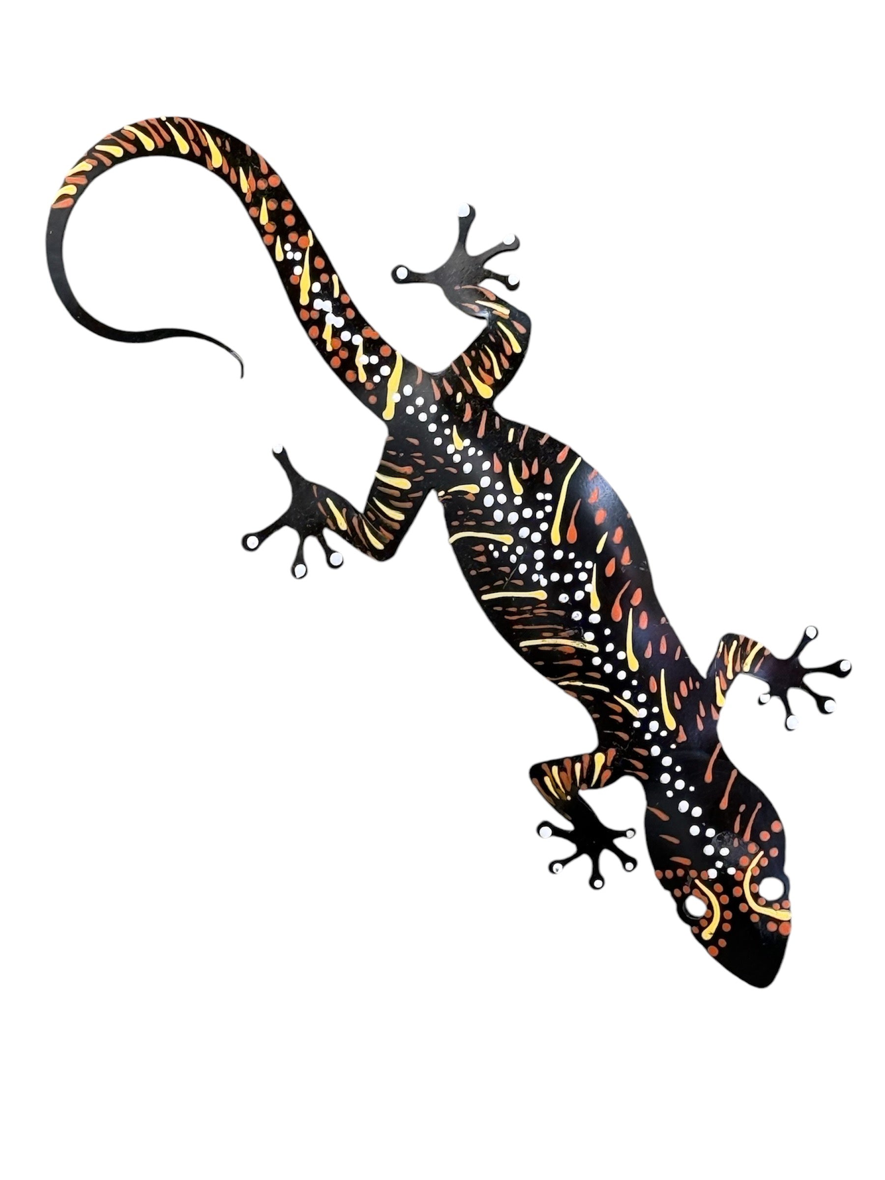 Deidre Burgoyne Rosier - Hand Painted Gecko - 21.5cm