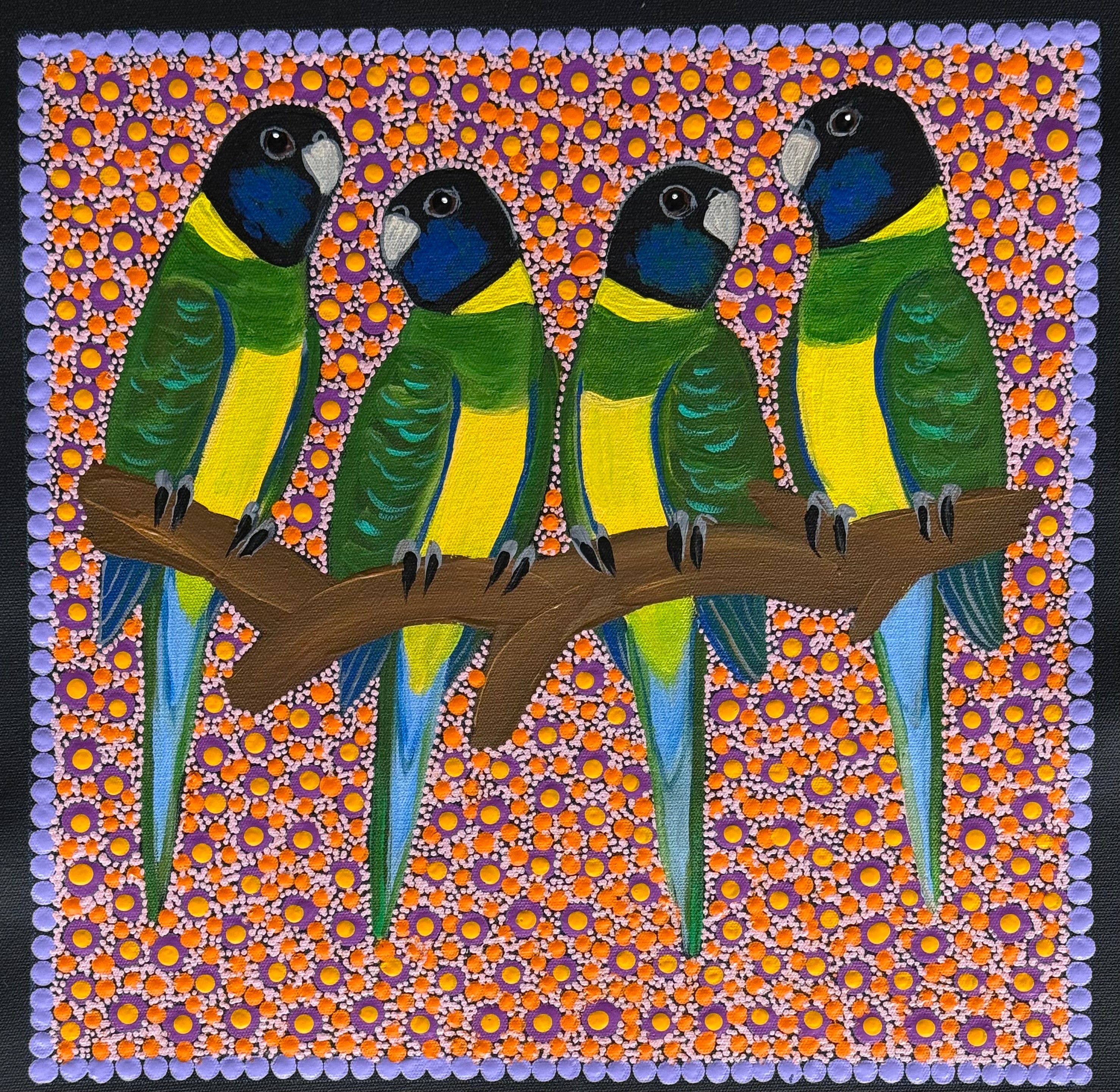 Kathleen Buzzacott - Ring Necked Parrots .41-3