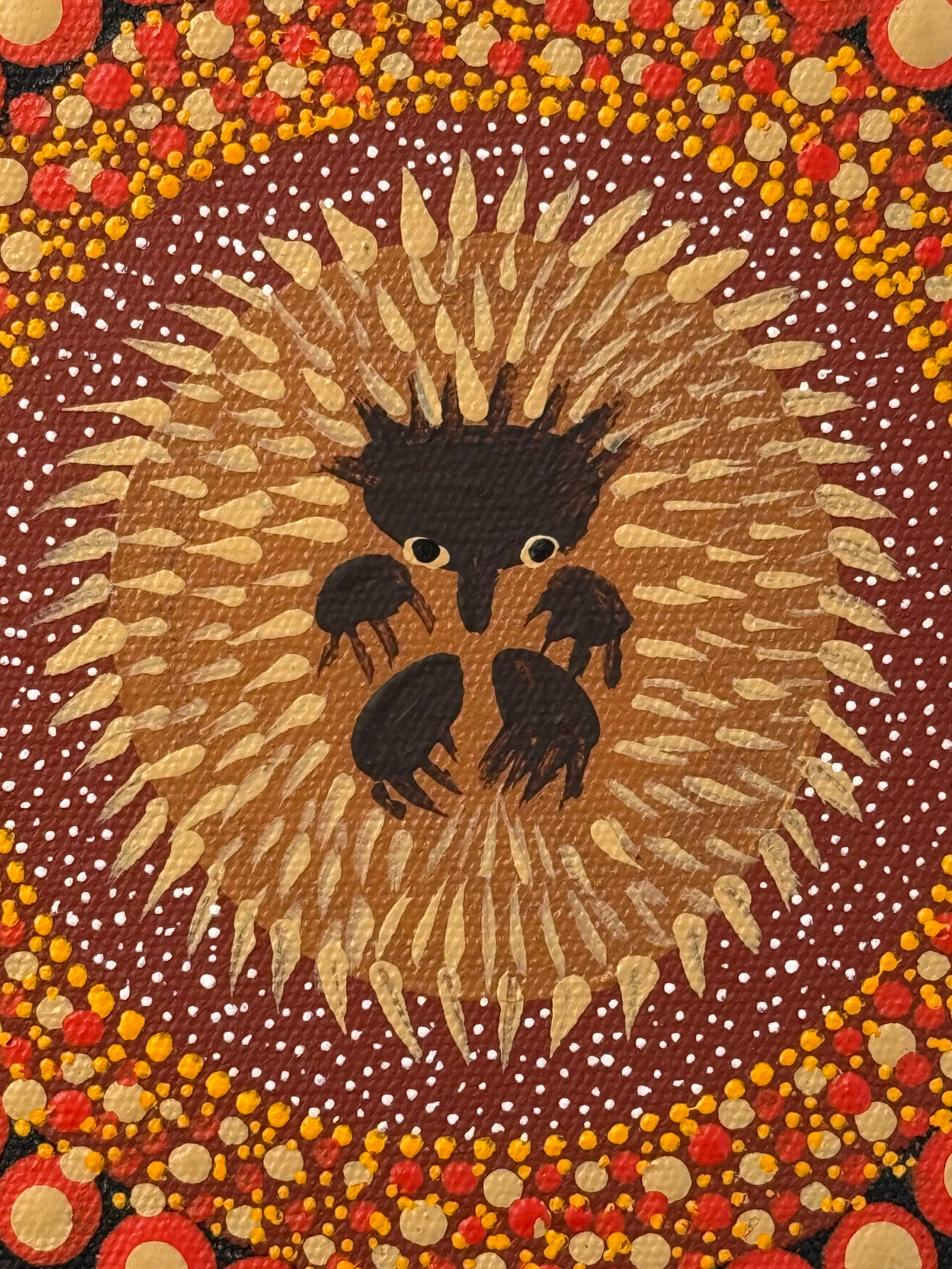 Kathleen Buzzacott - Family Hunting Echidna - 30x30cm .17-7