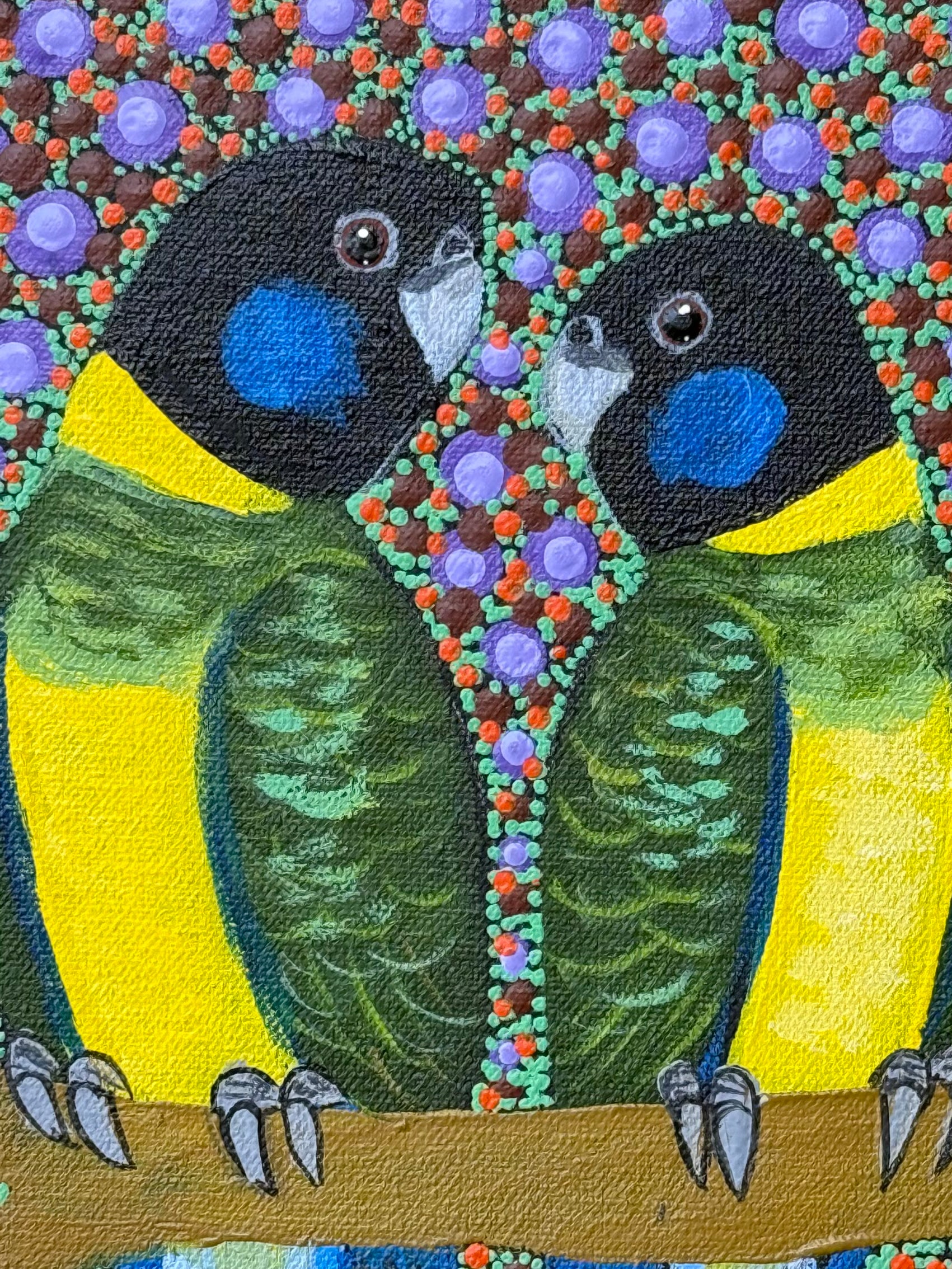 Kathleen Buzzacott - Ring Necked Parrots .53-4
