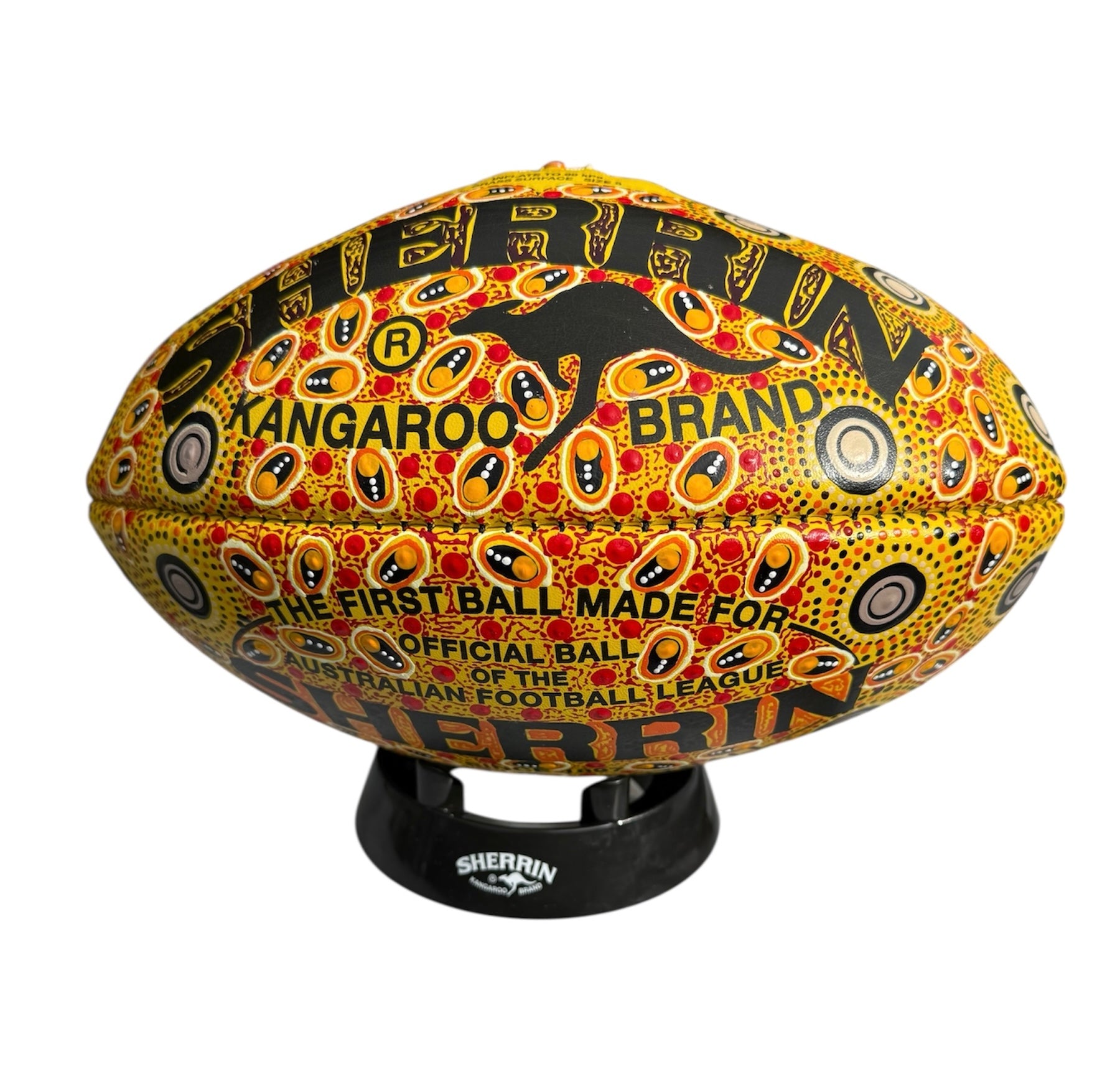 Hand Painted Sherrin Football - Margaret Bloomfield