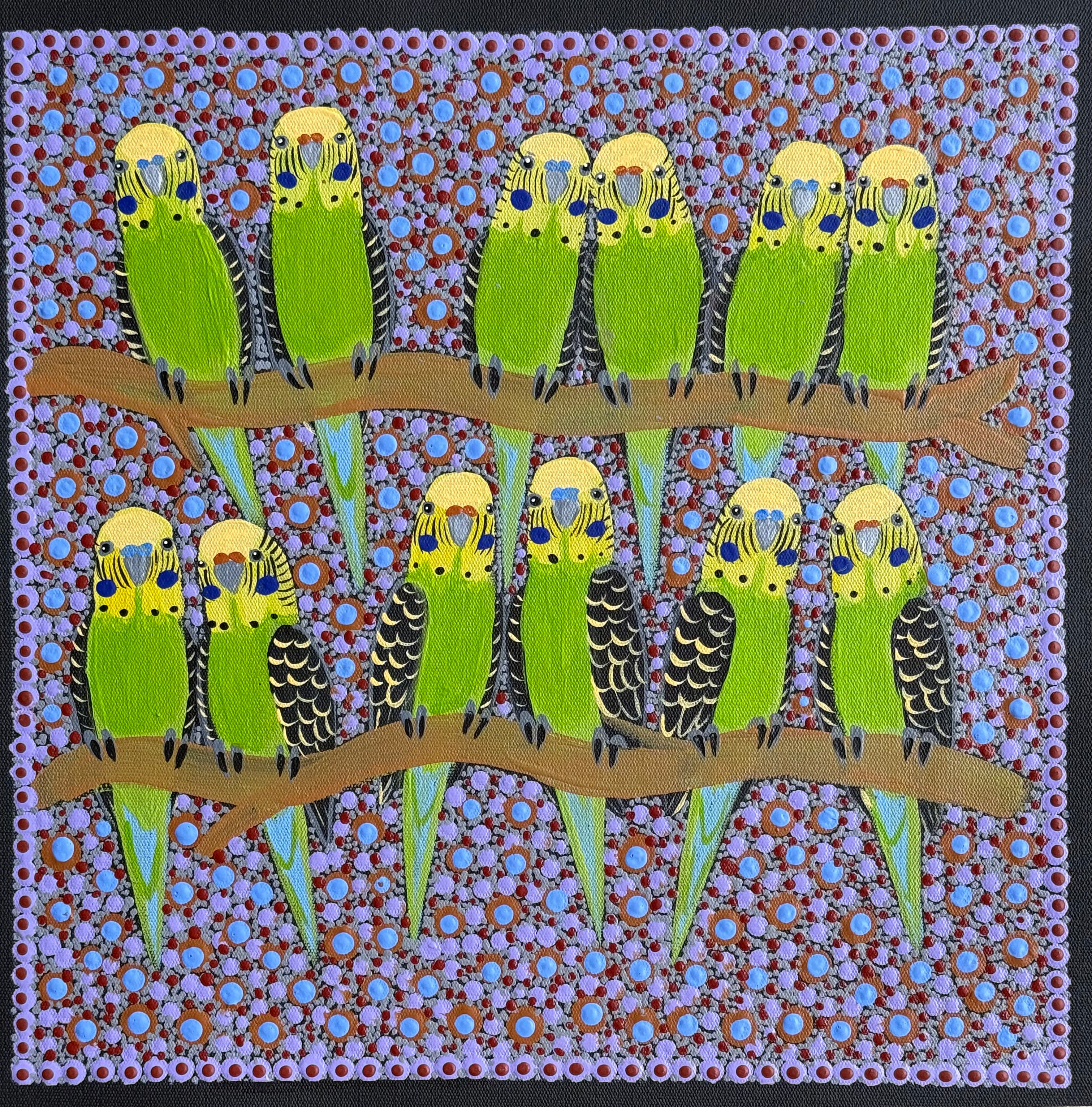 Kathleen Buzzacott - Budgies .88-6