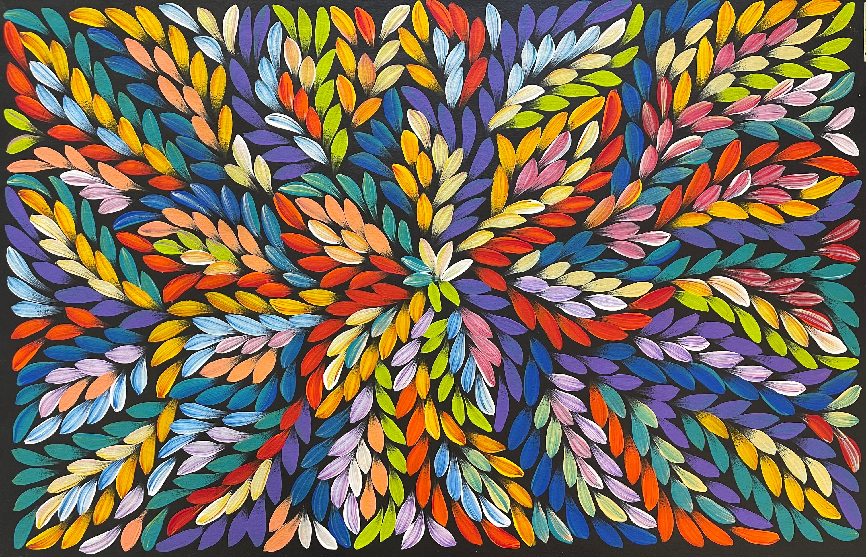 Jacinta Numina Waugh - Bush Medicine Leaves - 95x61cm .87-2