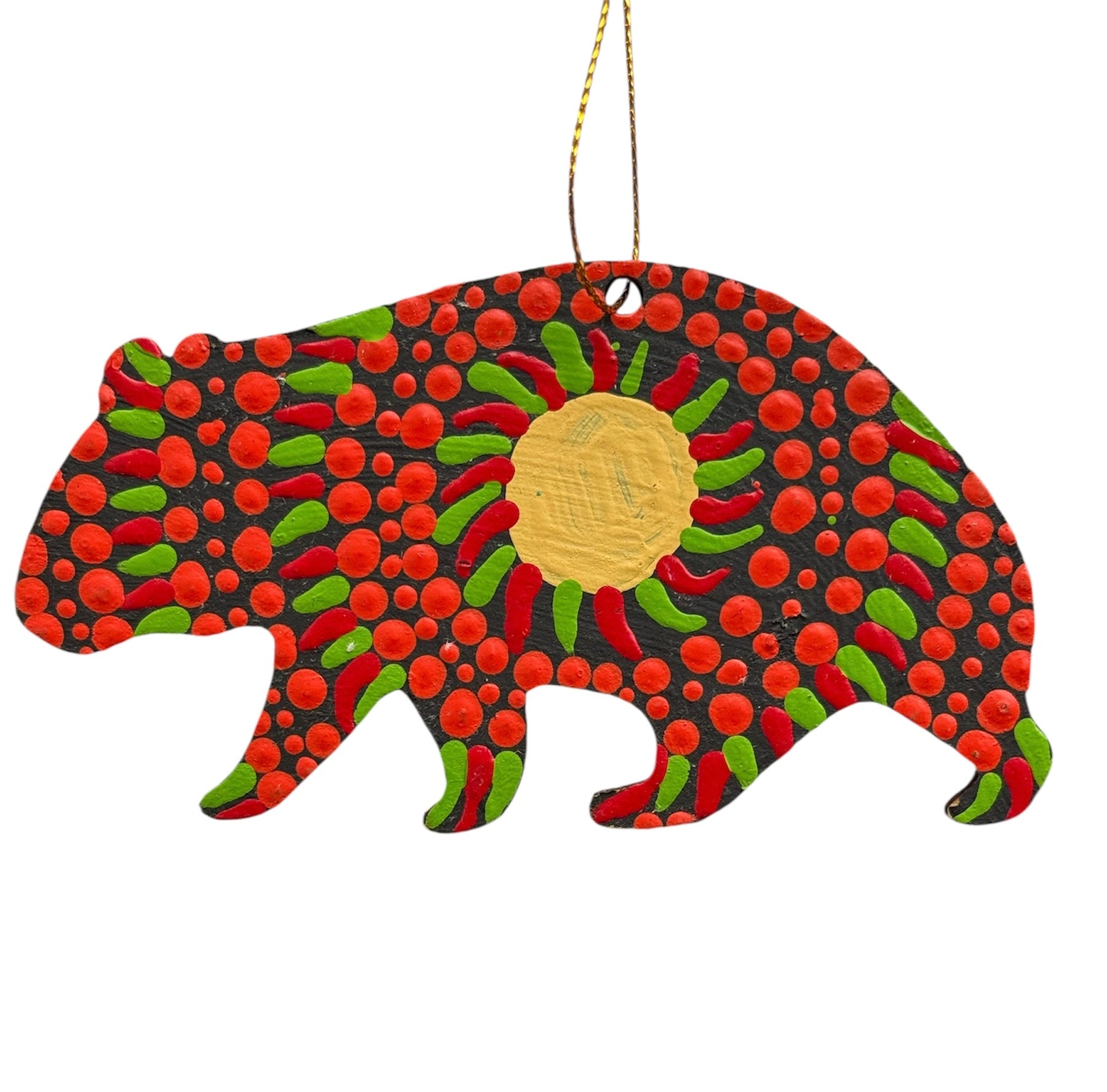 Hand Painted Decoration - Wombat  .2