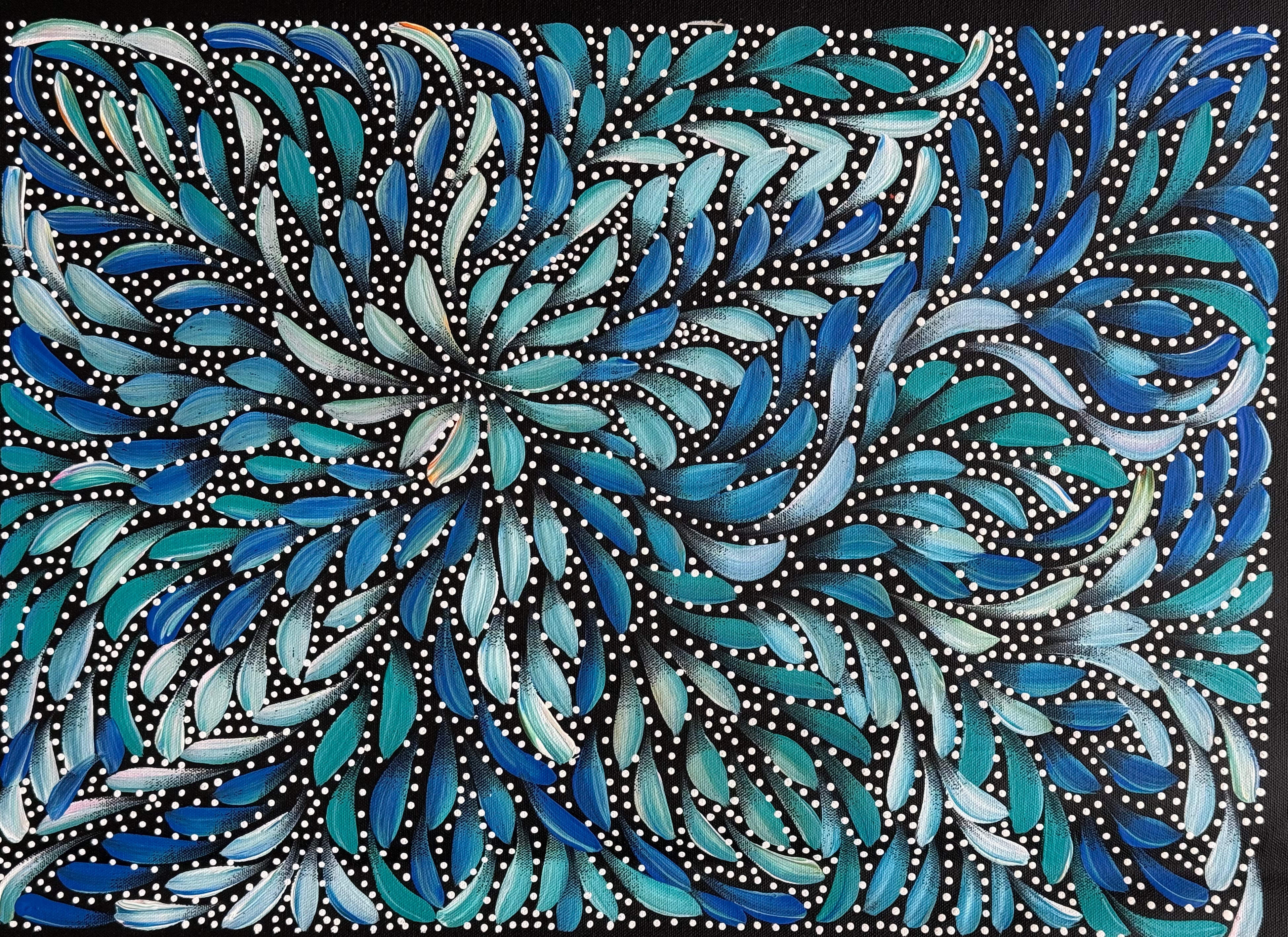 Caroline Numina - Bush Medicine Leaves with Seeds .91-3