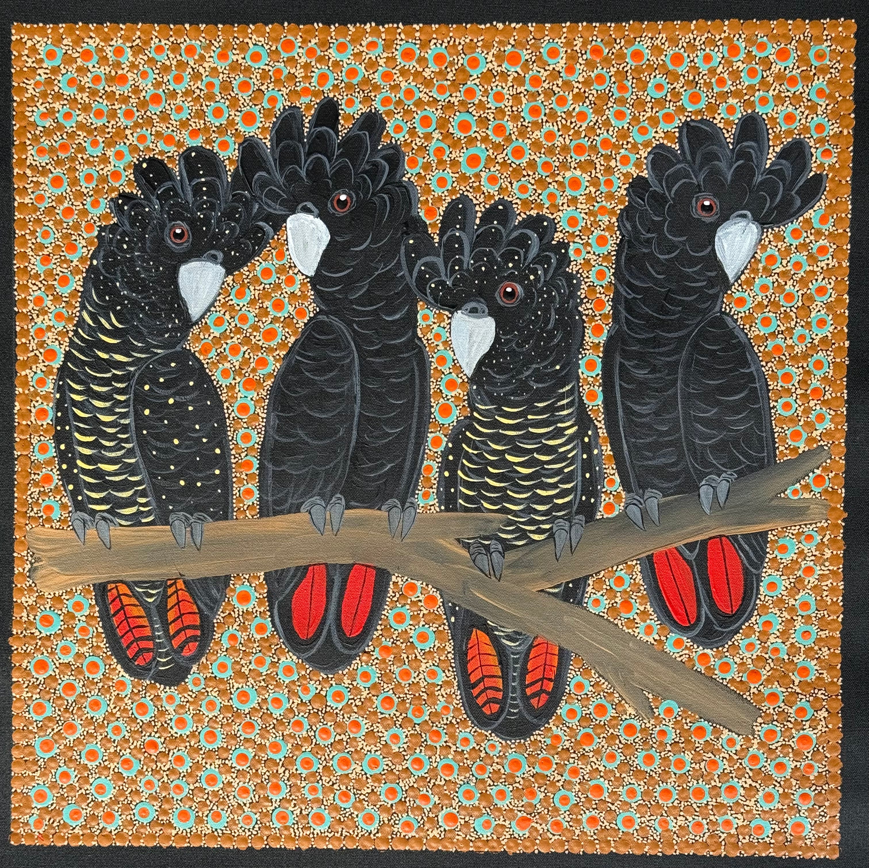Kathleen Buzzacott - Redtail Black Cockatoos .88-12