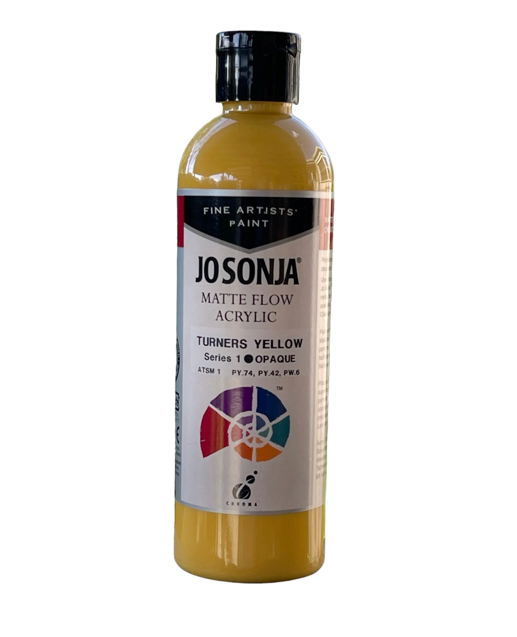 Jo Sonja's Artist Acrylic Paint - Turners Yellow - 250ml