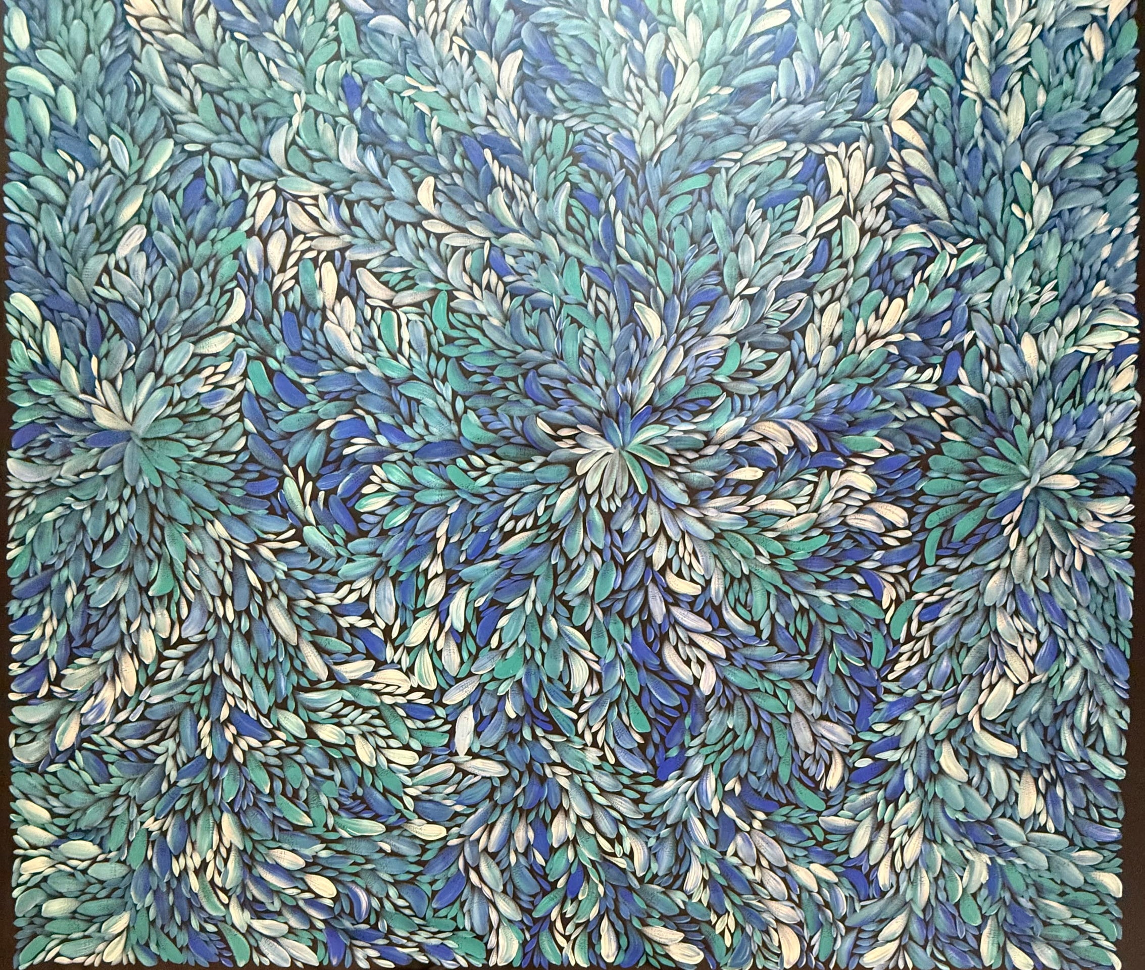 Louise Numina Napananka - Bush Medicine Leaves - 225x198cm .08-1