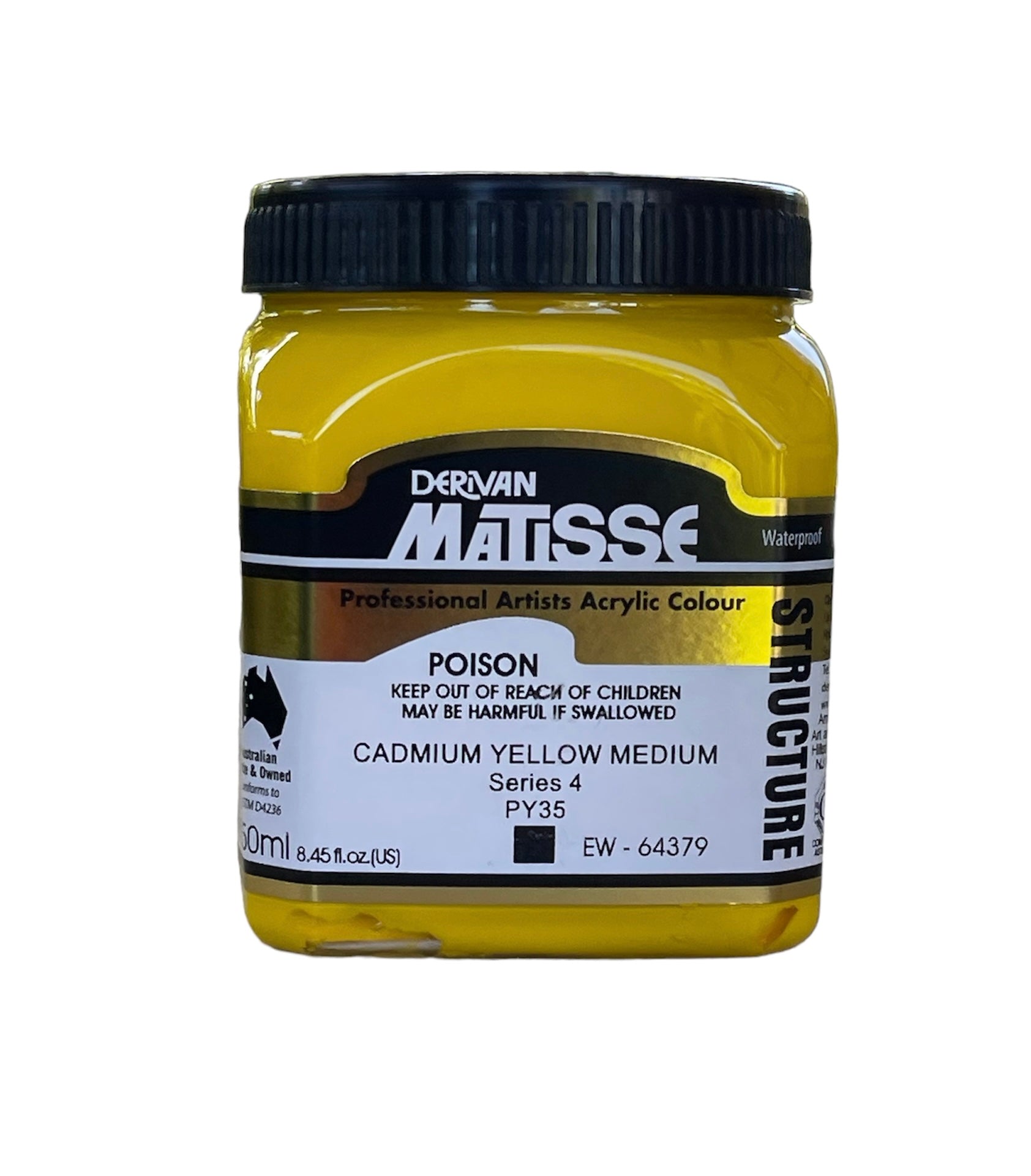 Matisse Acrylic Paint - Cadmium Yellow Medium