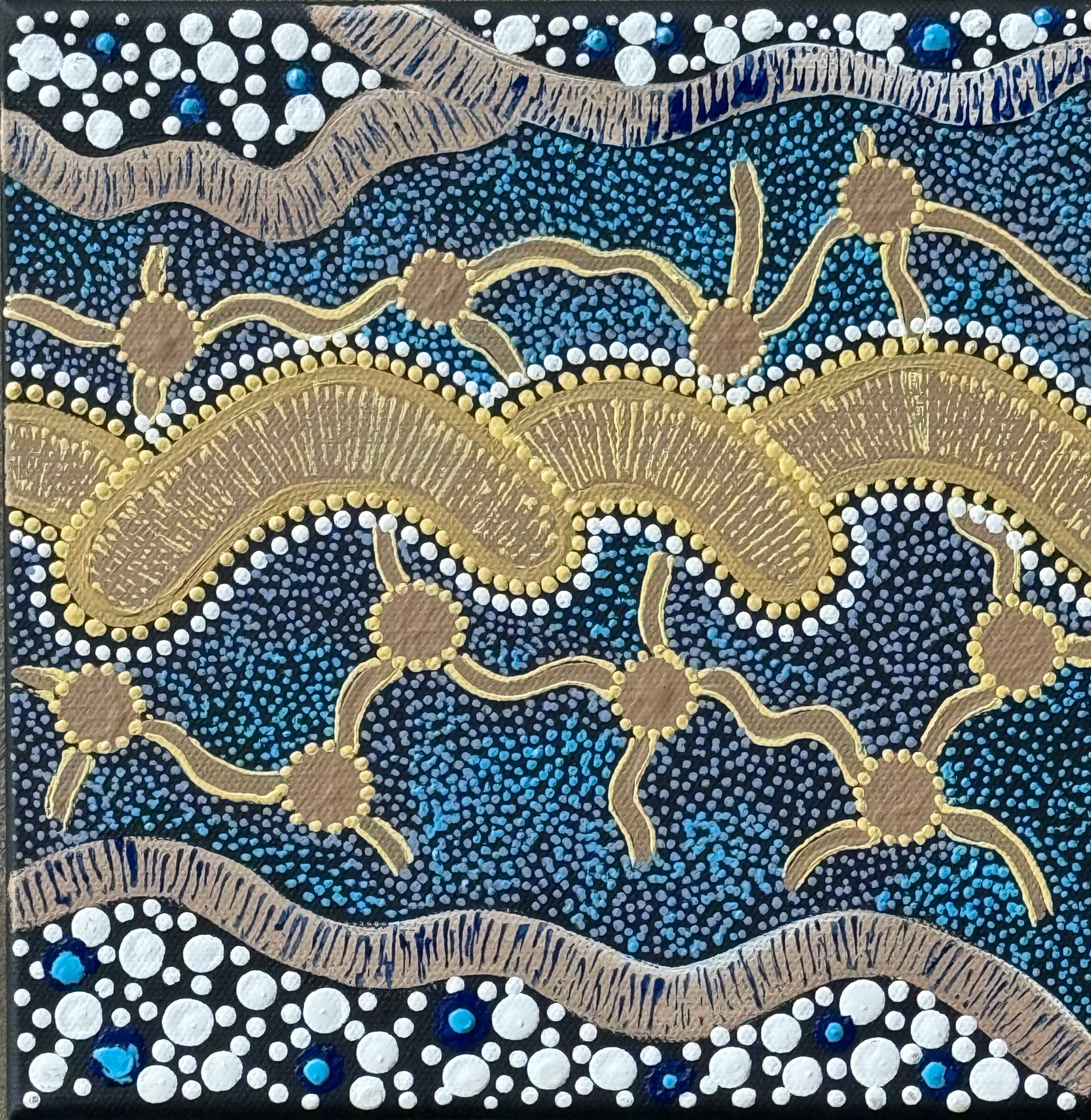 Deidre Burgoyne Rosier - Travels From Lands to Sea and Lands .06-13 *pre-stretched*