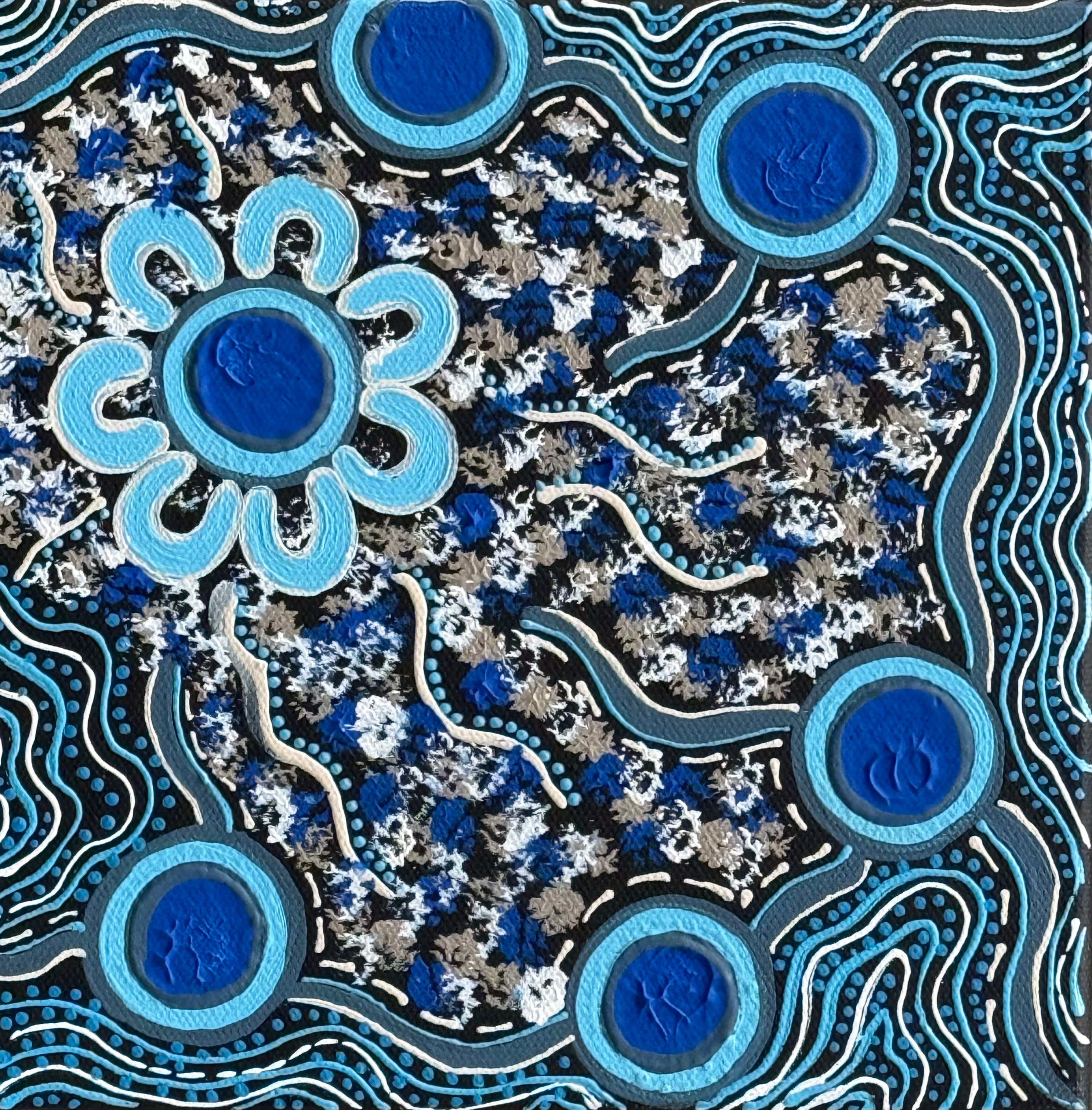 Deidre Burgoyne Rosier - Travel Tracks to the Gatherings by the Sea .18-17 *pre-stretched*