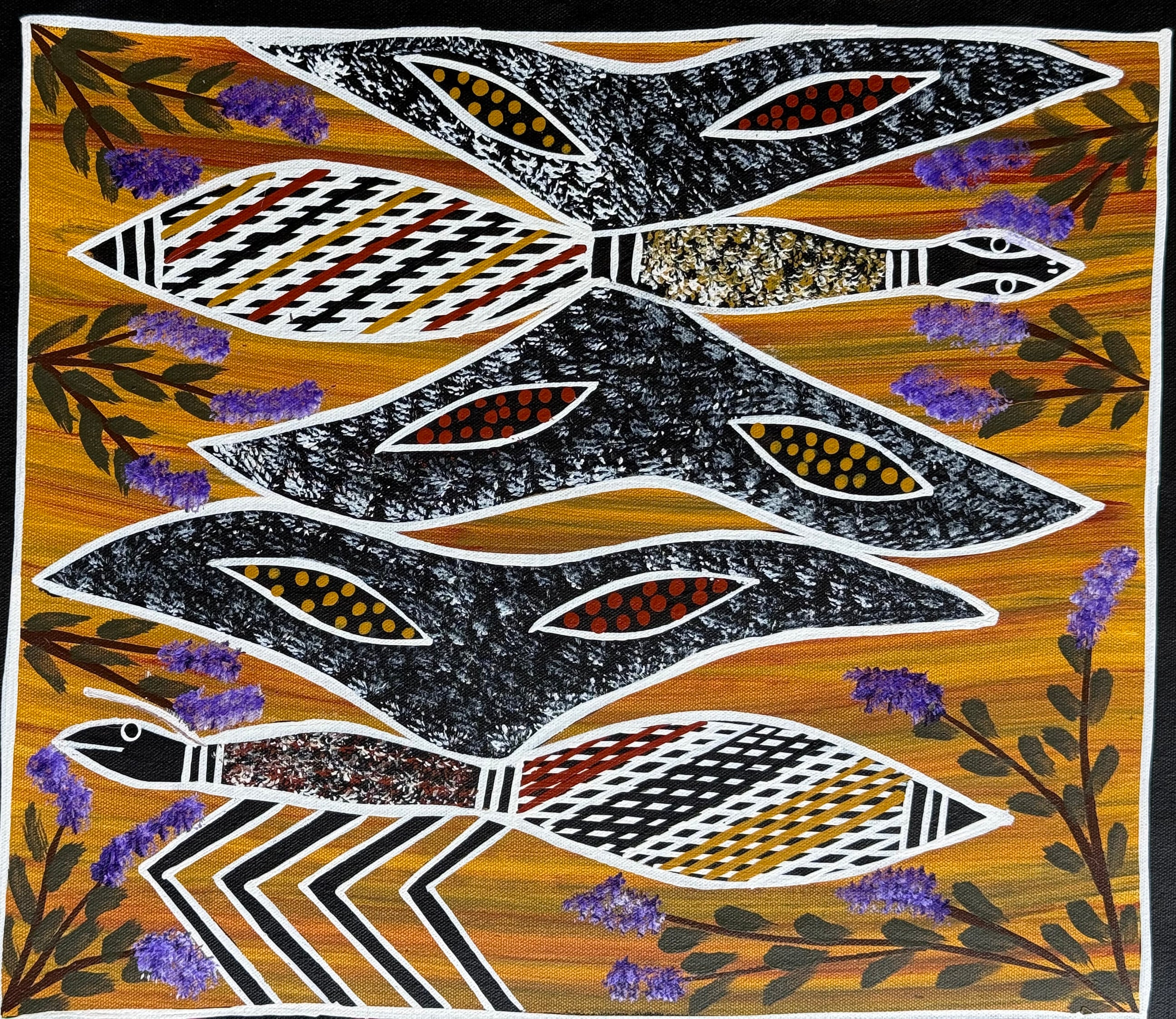 Christine Burarrwanga - Flying Ants - 42x36cm .01-7