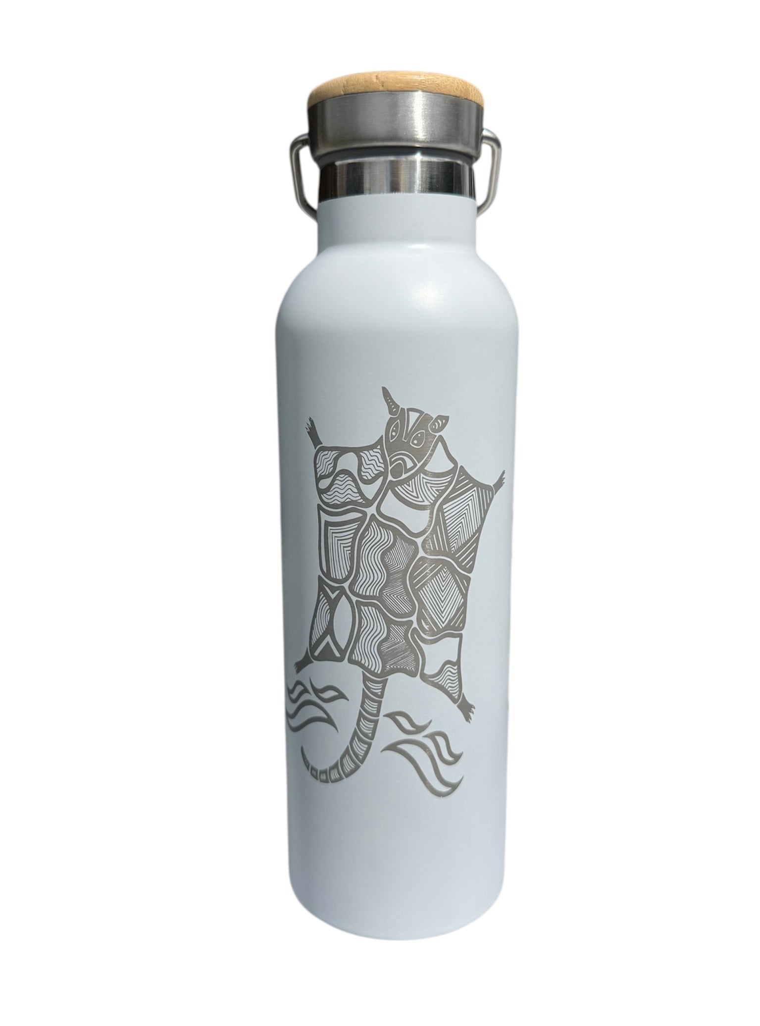 Insulated Bottle - Walert the Possum (White) - Mick Harding