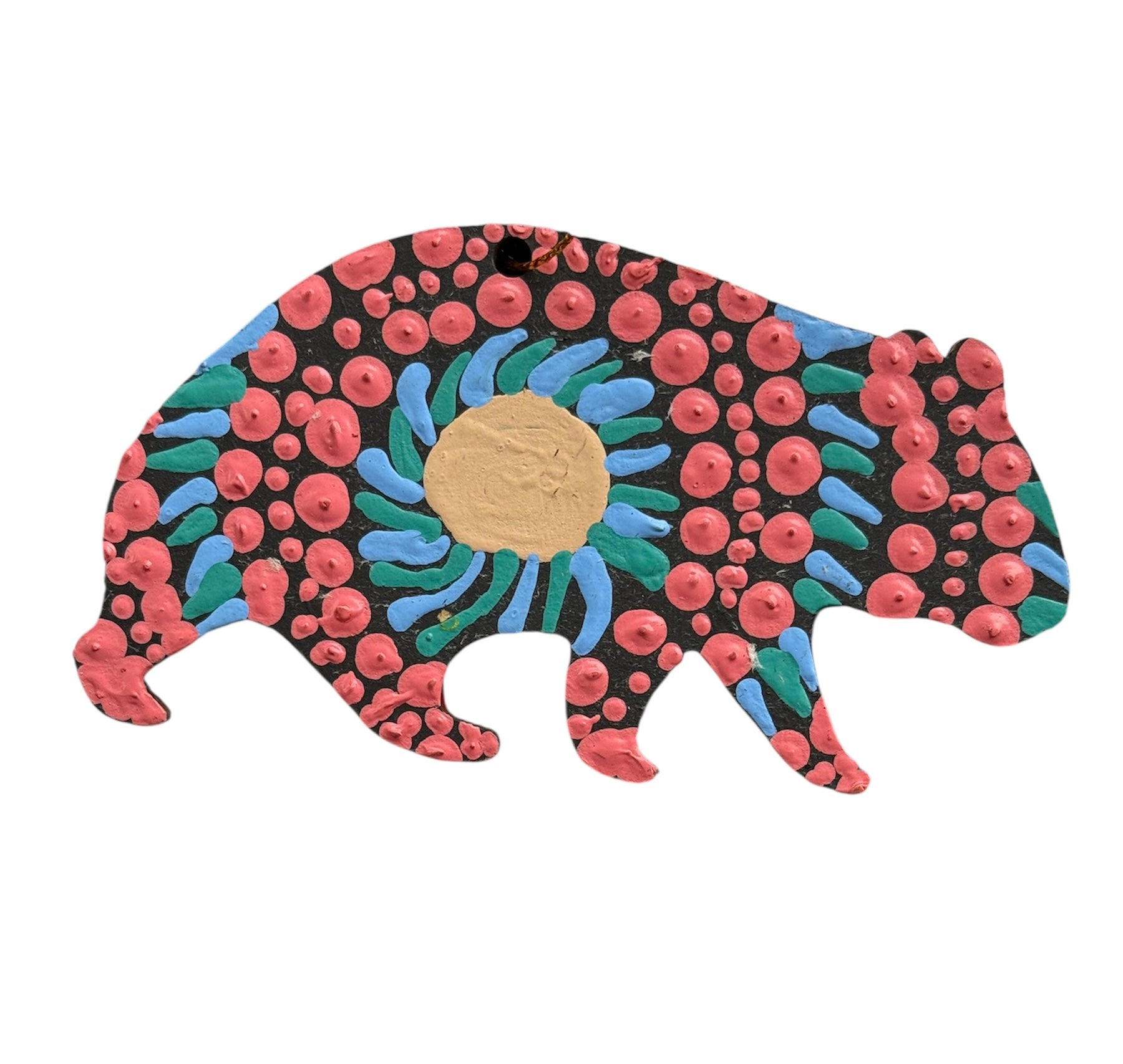 Hand Painted Decoration - Wombat  .2