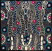 Colleen Wallace - Dreamtime  Sisters - 30x30cm .176