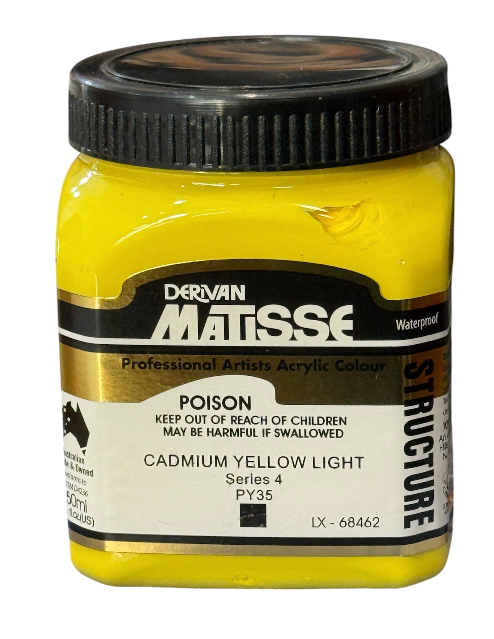 Matisse Acrylic Paint - Cadmium Yellow Light S4