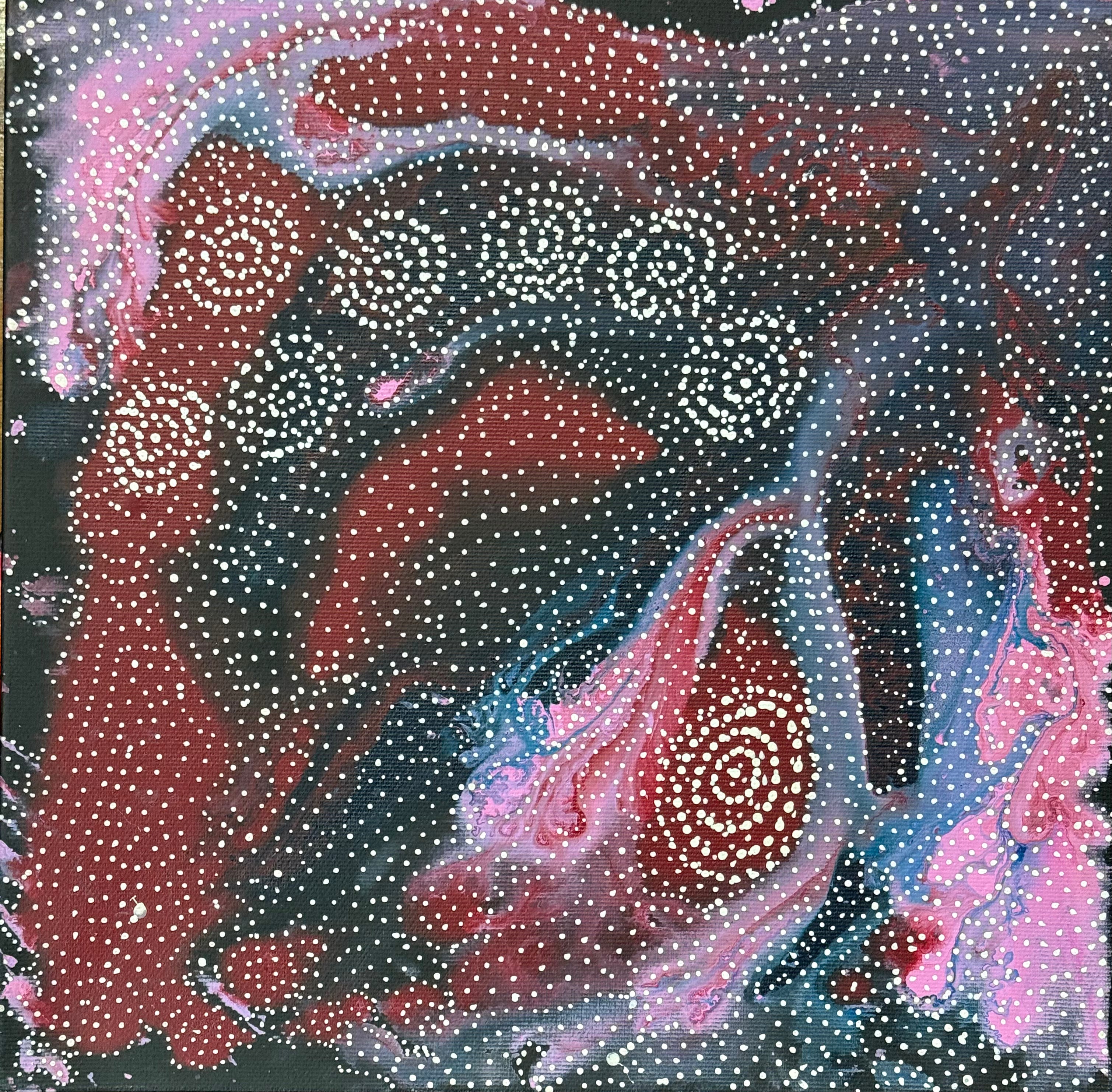 Athena Nangala Granites - Napaljarri-Warnu Jukurrpa (Seven Sisters Dreaming) - Stretched