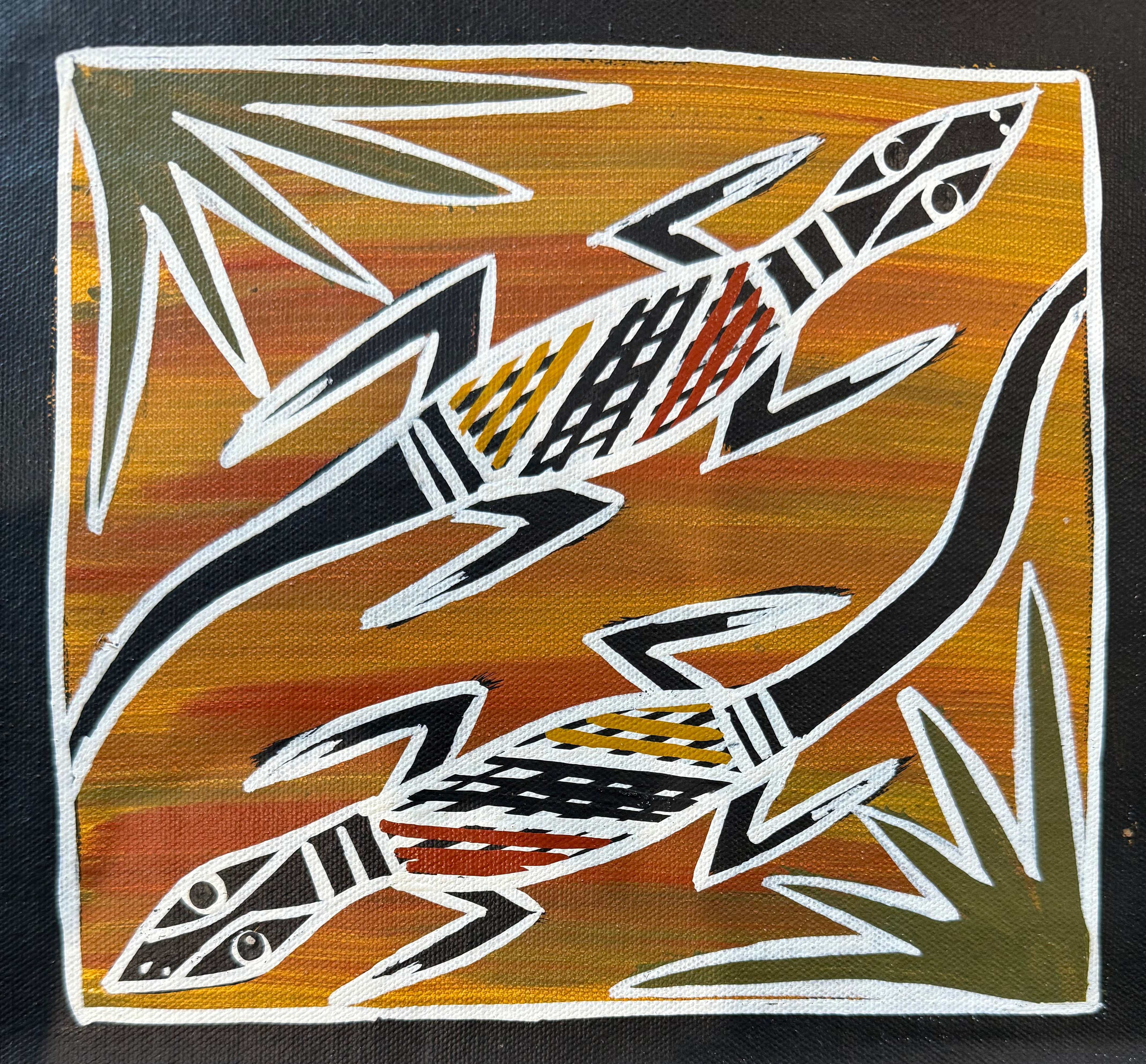 Christine Burarrwanga - Goannas - 23x25cm .01-11