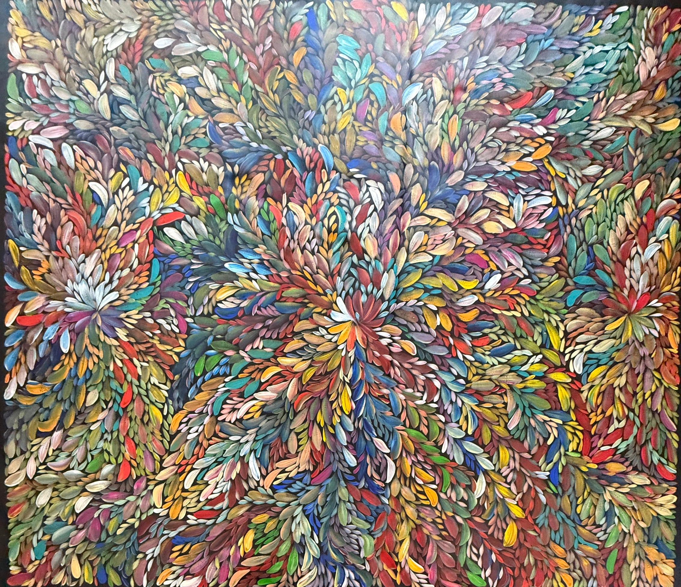 Louise Numina Napananka - Bush Medicine Leaves - 227x198cm .08-4