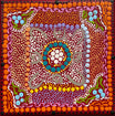 Margaret Napanangka Brown - Wanakiji Jukurrpa (Bush Tomato Dreaming) - Stretched