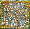 Kershini Napaljarri Collins - Ngatijirri Jukurrpa (Budgerigar Dreaming)