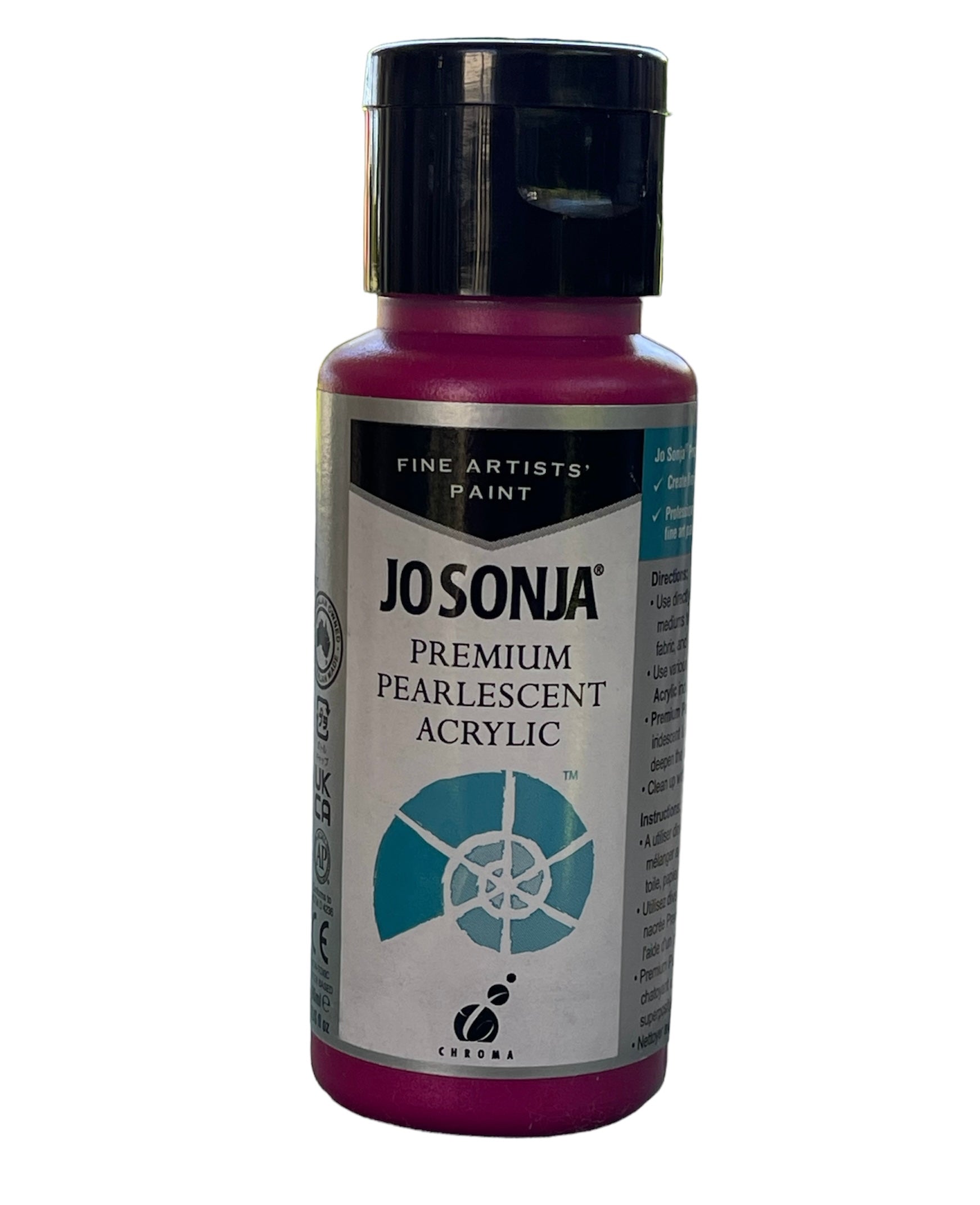 Jo Sonja's Premium Pearlescent Acrylic Paint - Magenta - 60ml