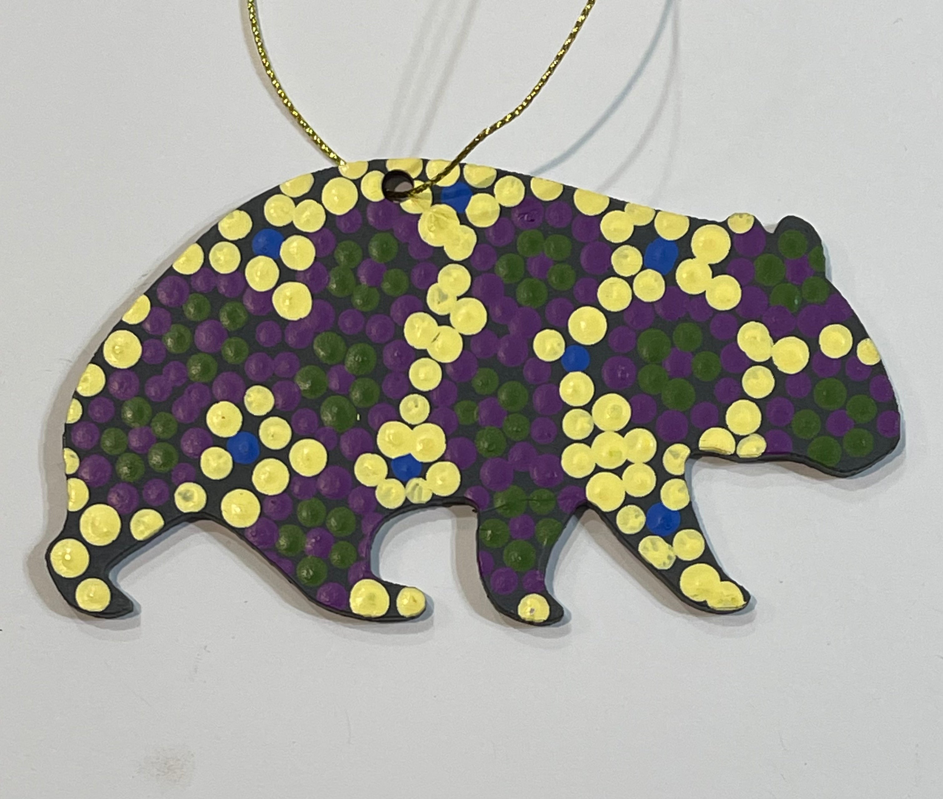 Hand Painted Decoration - Wombat  .1