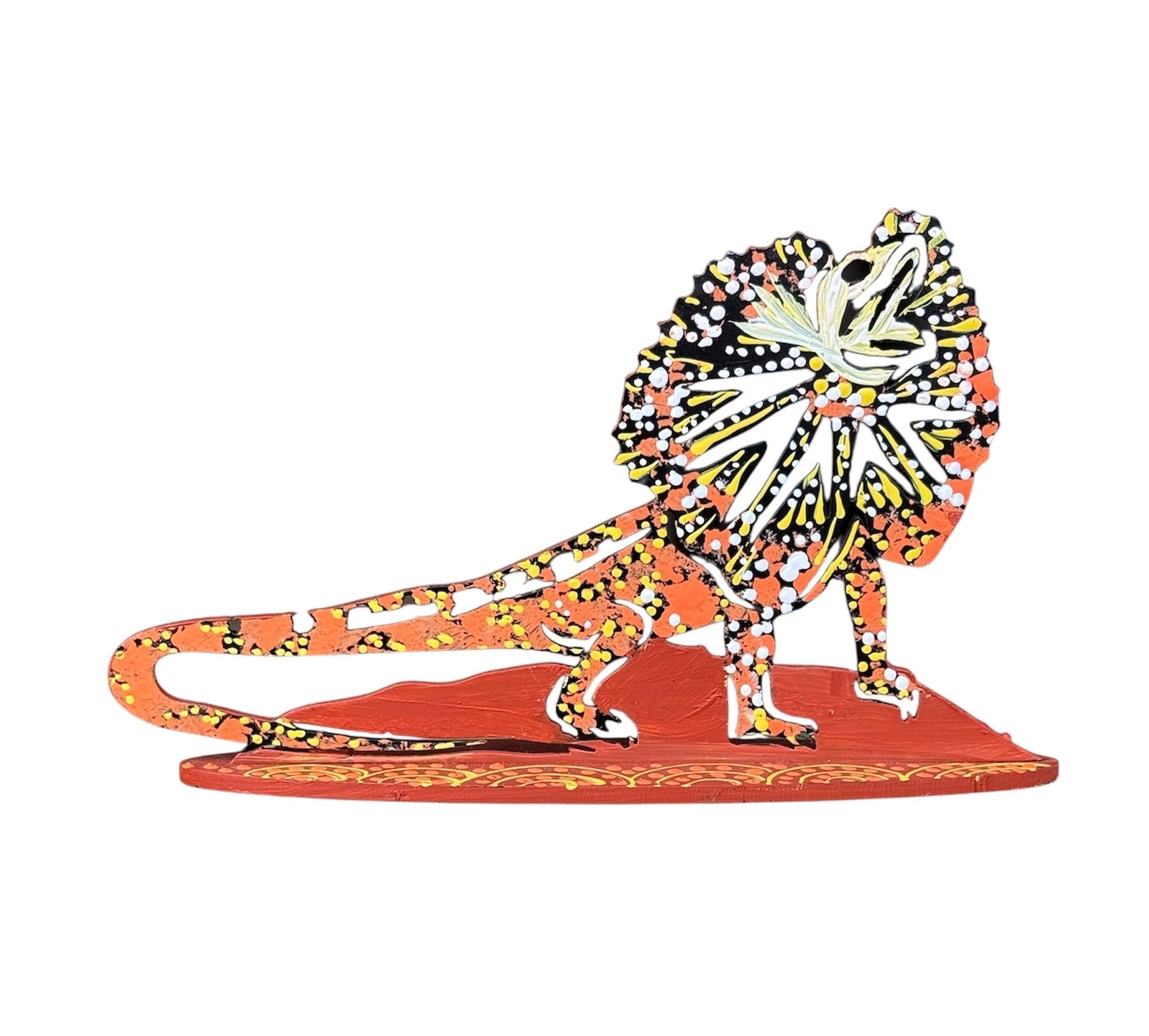 Deidre Burgoyne Rosier - Frilled-Neck Lizard - 15 x 9cm