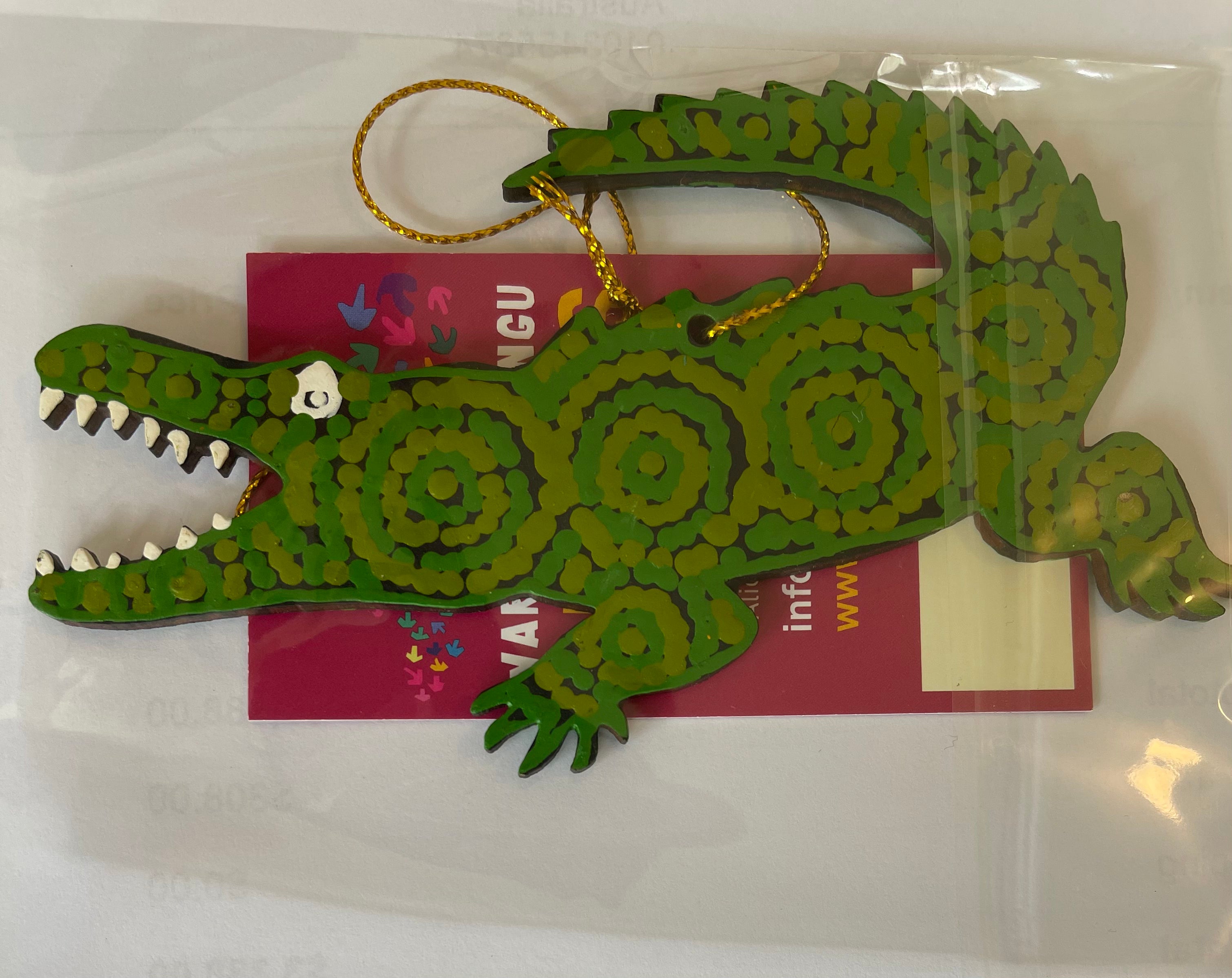 Hand Painted Decoration - Crocodile .1