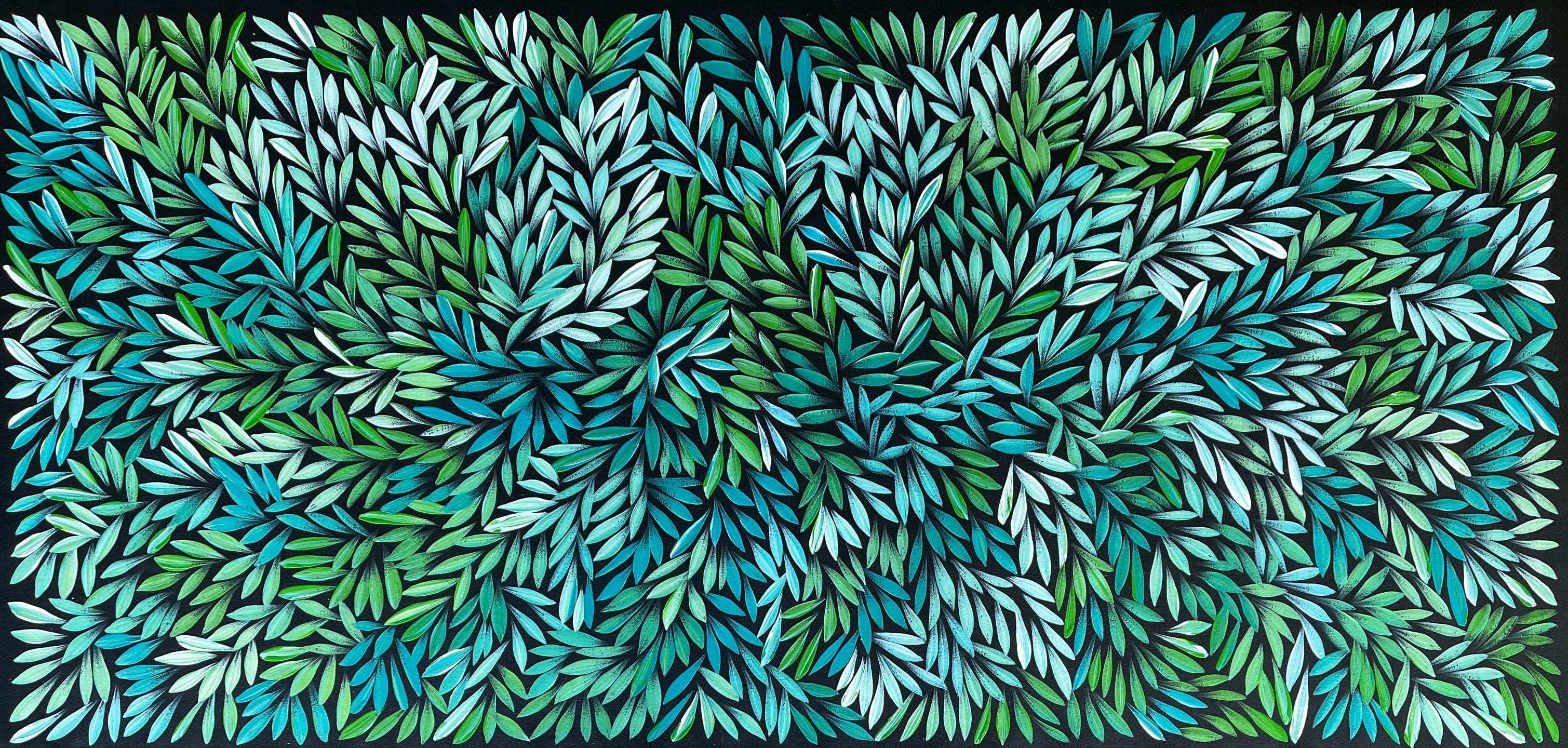 Sharon Numina - Bush Medicine Leaves - 128x60 .92-12