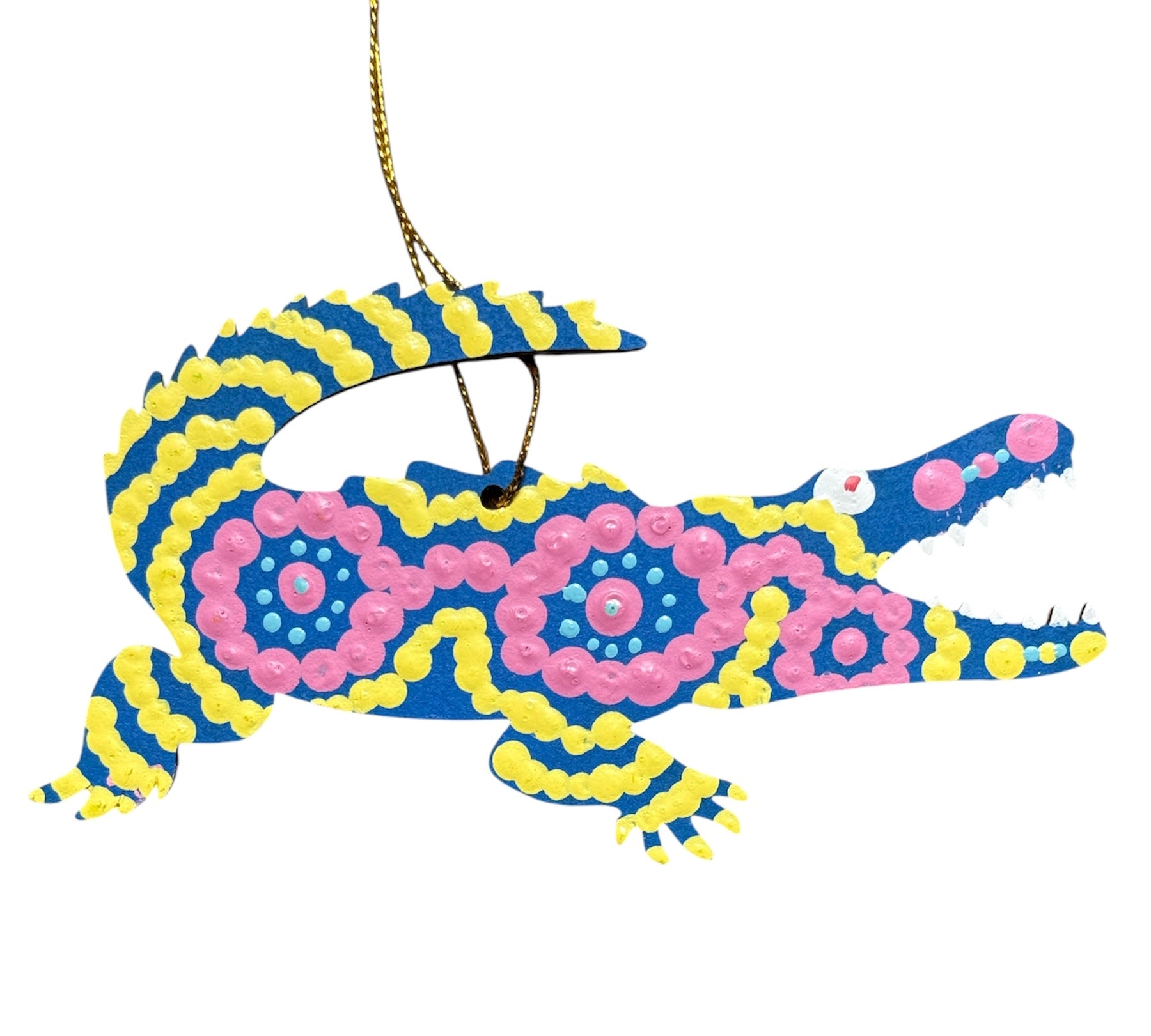 Hand Painted Decoration - Crocodile .1