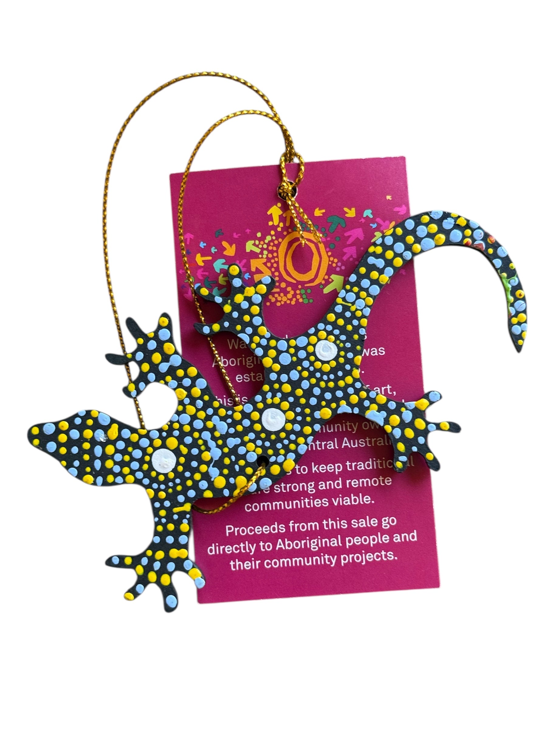 Hand Painted Decoration - Gecko