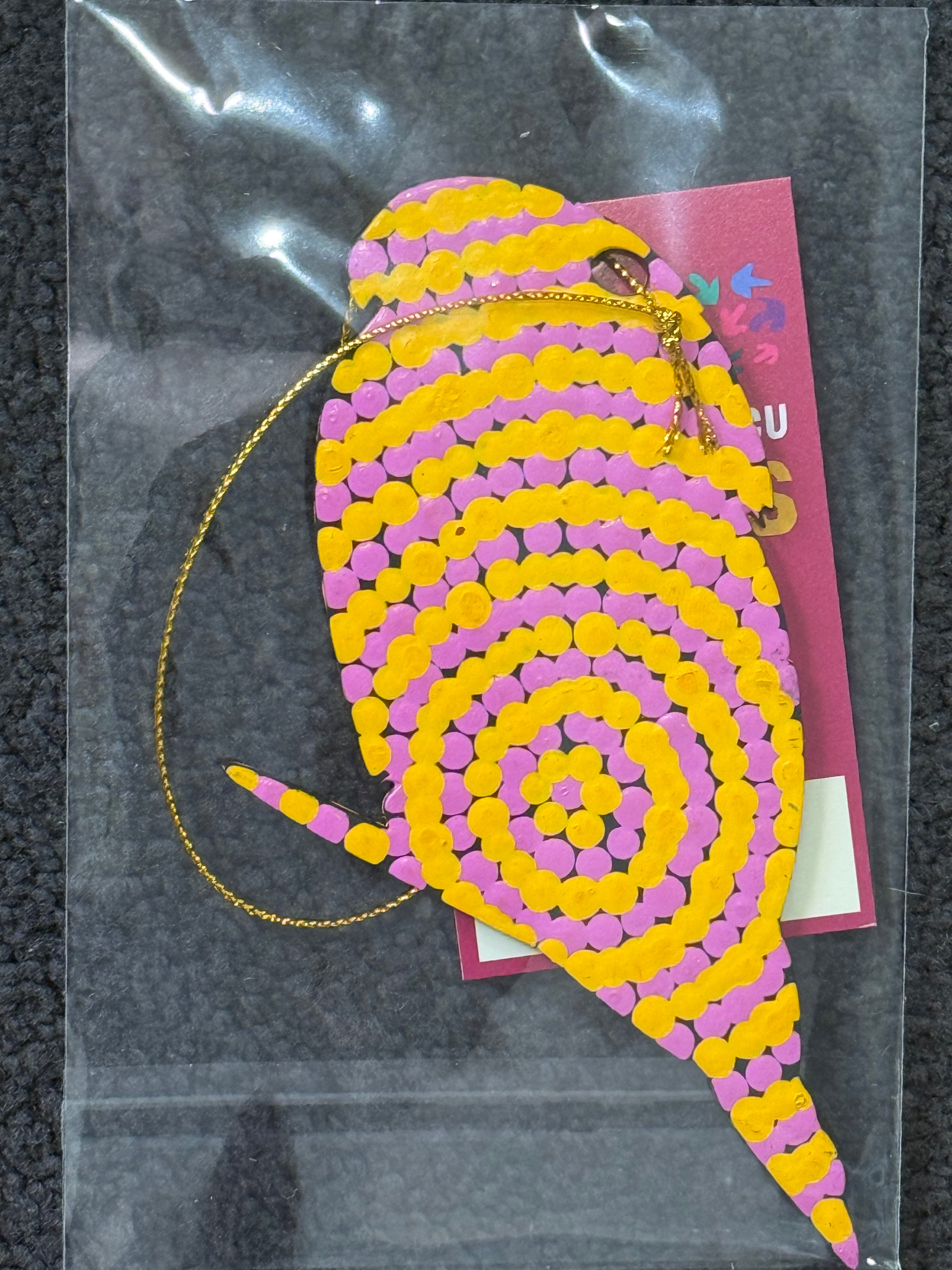 Hand Painted Decoration - Budgerigar .1