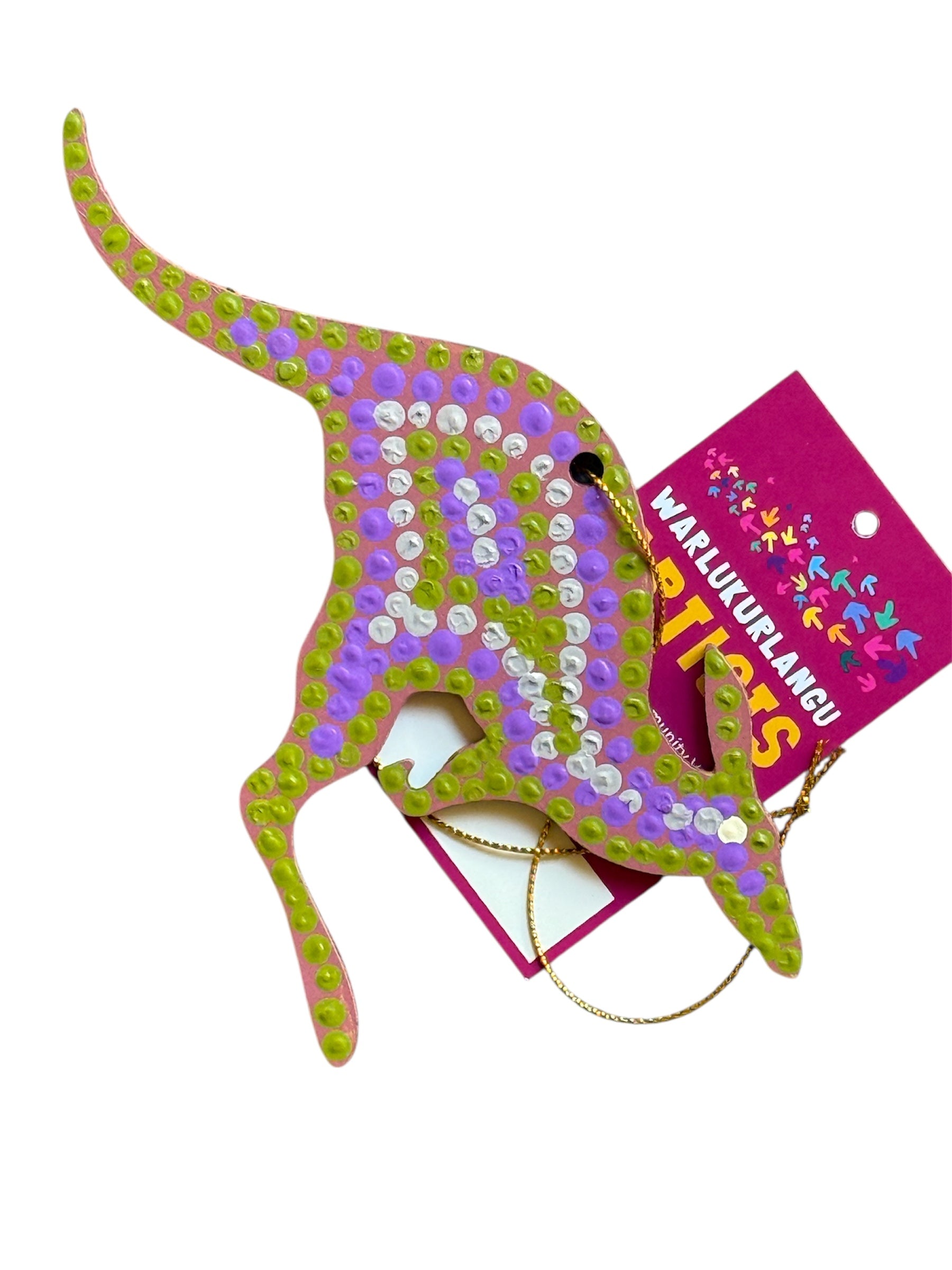 Hand Painted Decoration - Kangaroo  .5