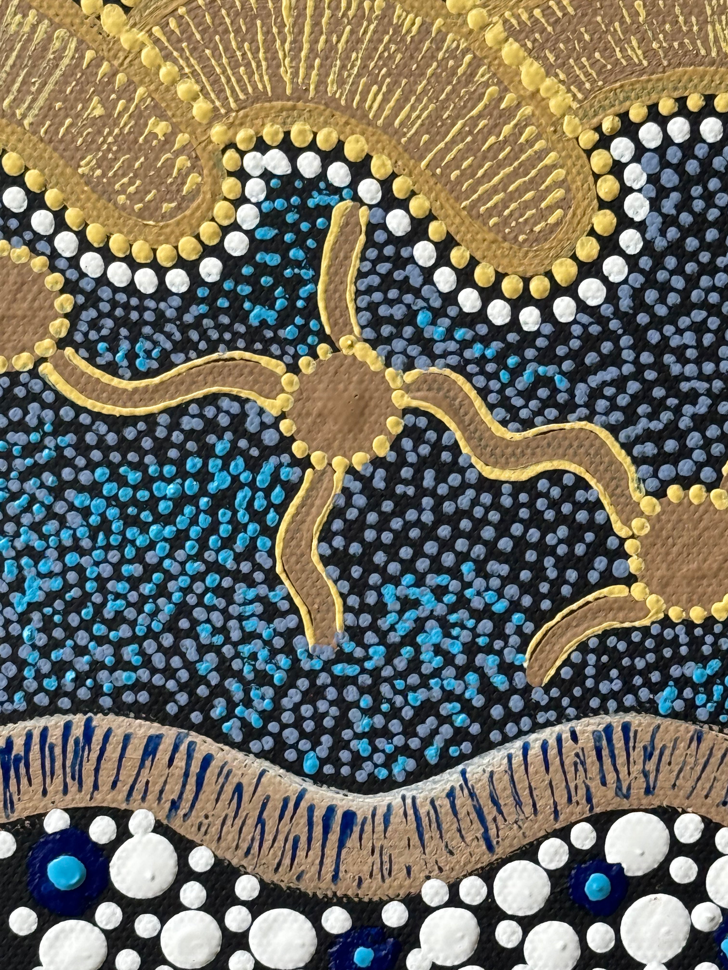 Deidre Burgoyne Rosier - Travels From Lands to Sea and Lands .06-13 *pre-stretched*