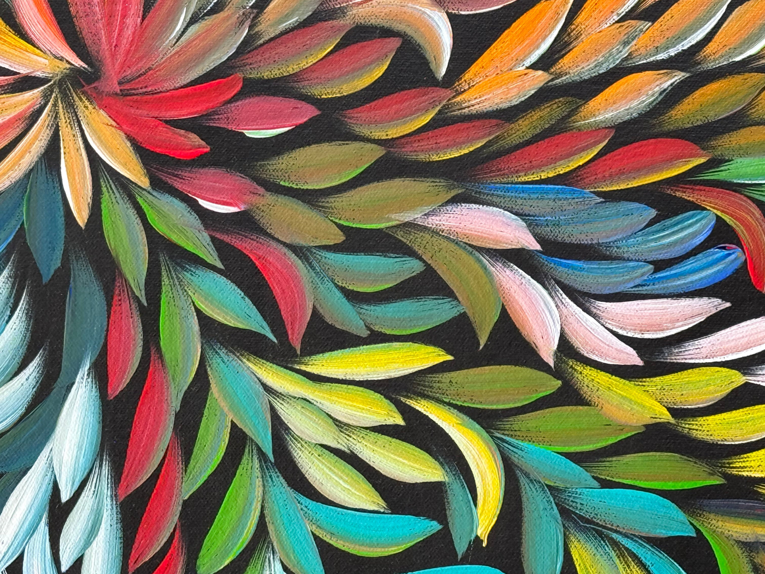 Louise Numina Napananka - Bush Medicine Leaves - 129x59cm .22-15