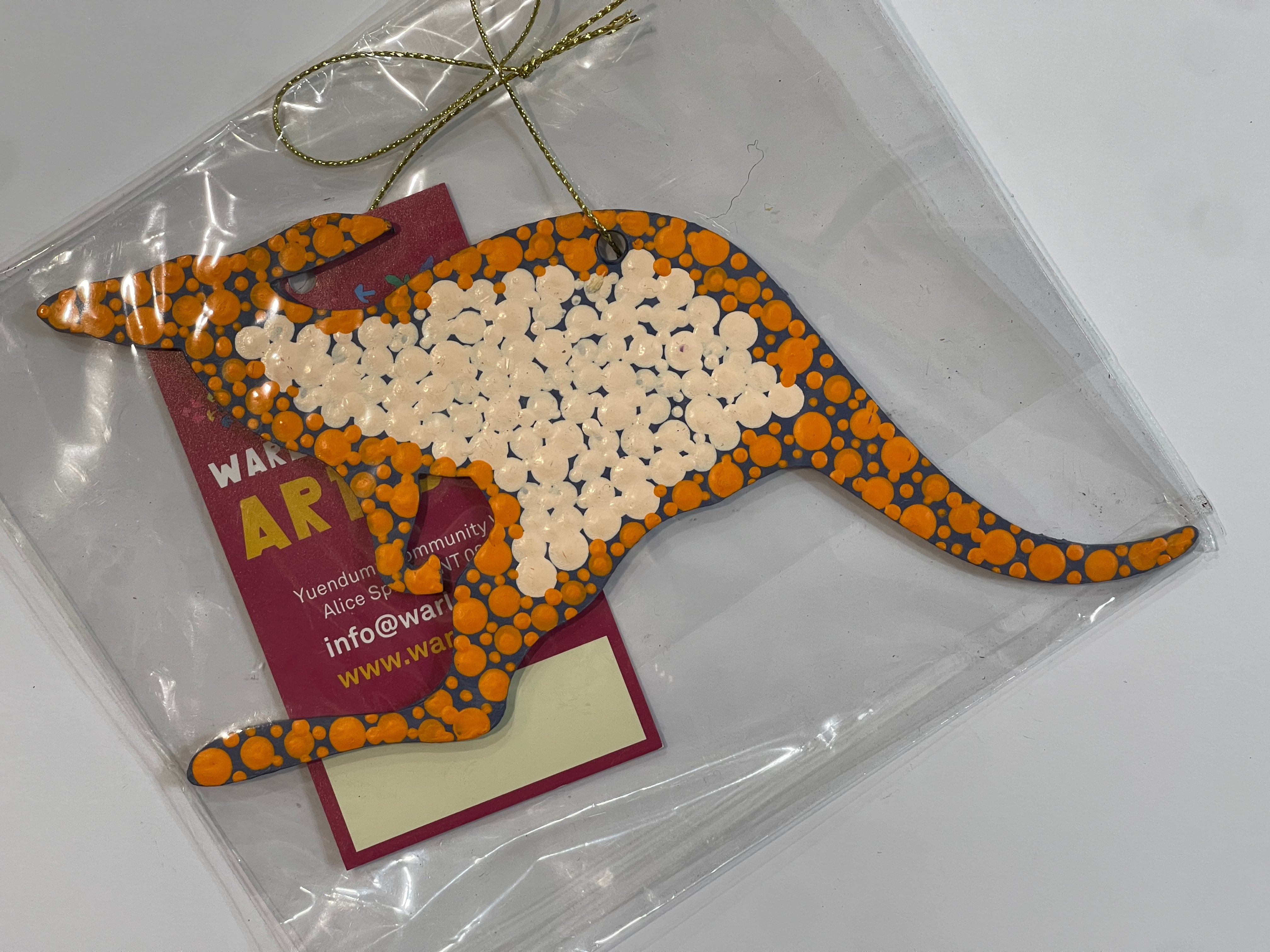 Hand Painted Decoration - Kangaroo  .2