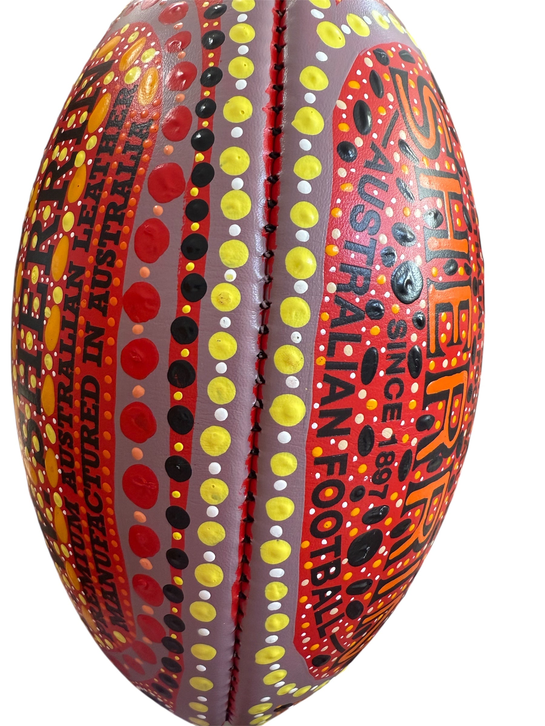 Hand Painted Sherrin Football - June Smith