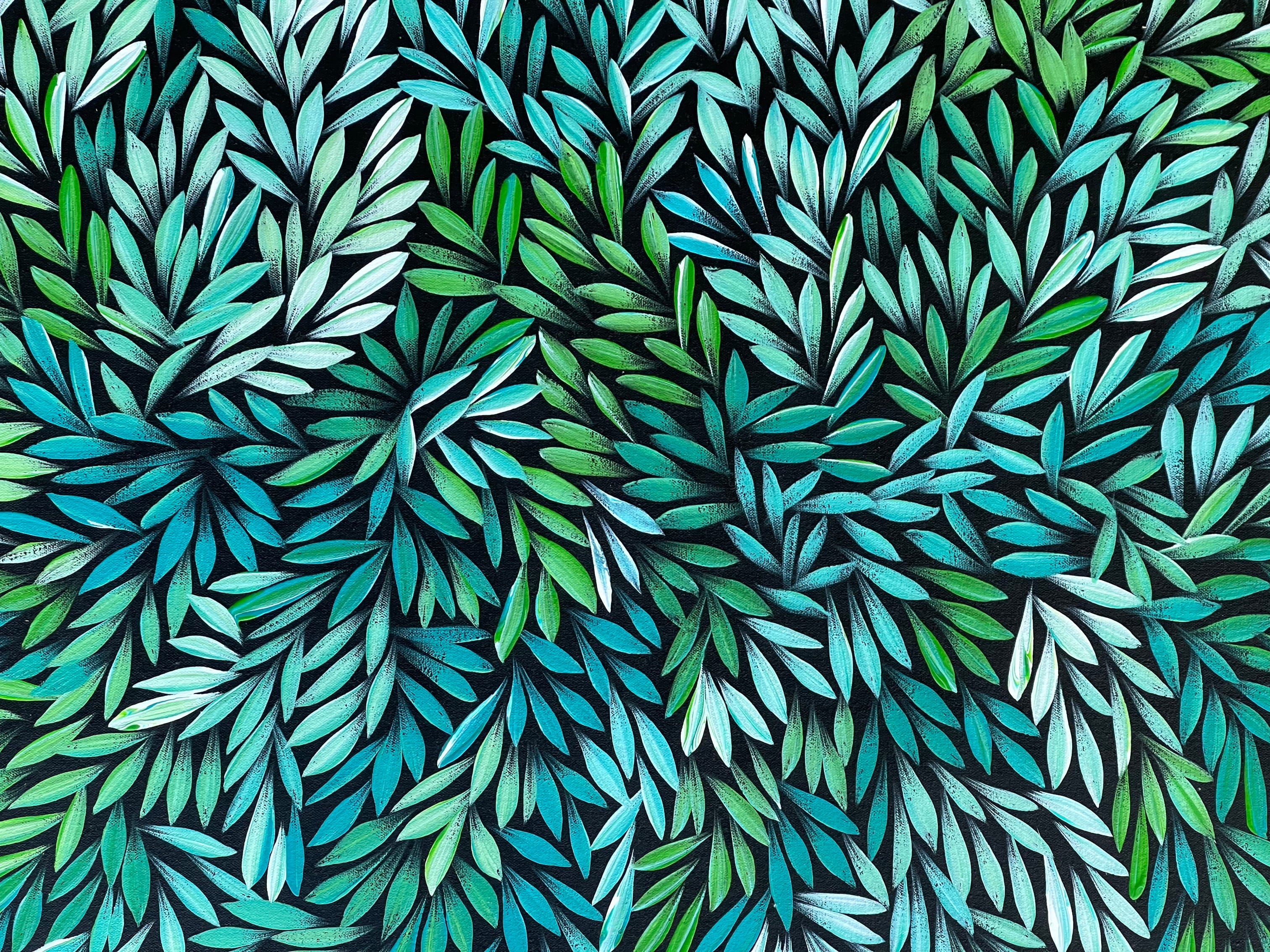 Sharon Numina - Bush Medicine Leaves - 128x60 .92-12