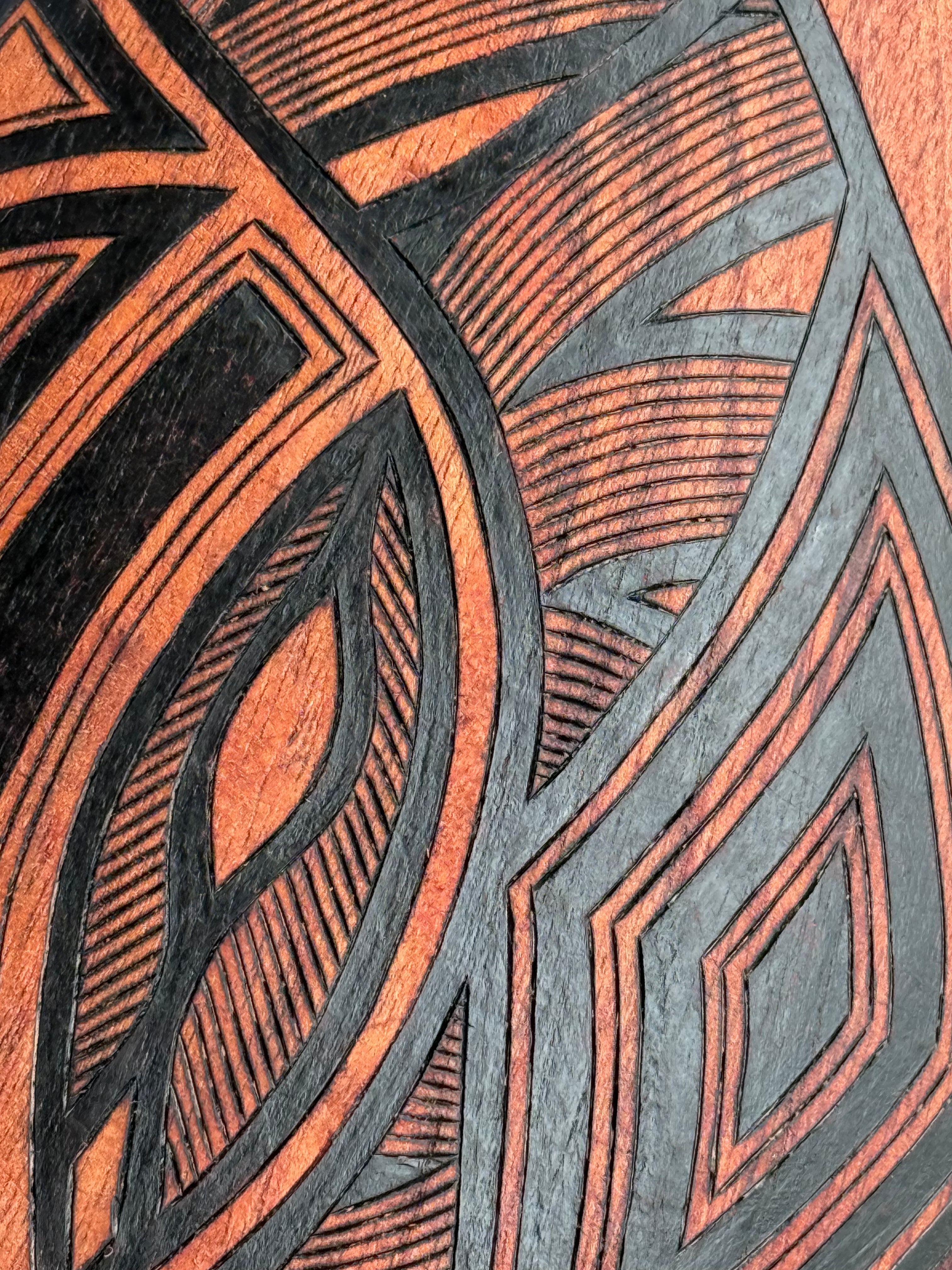 Parrying Shield (Small Wide) - Australian Red Cedar - Bunjil - Mick Harding
