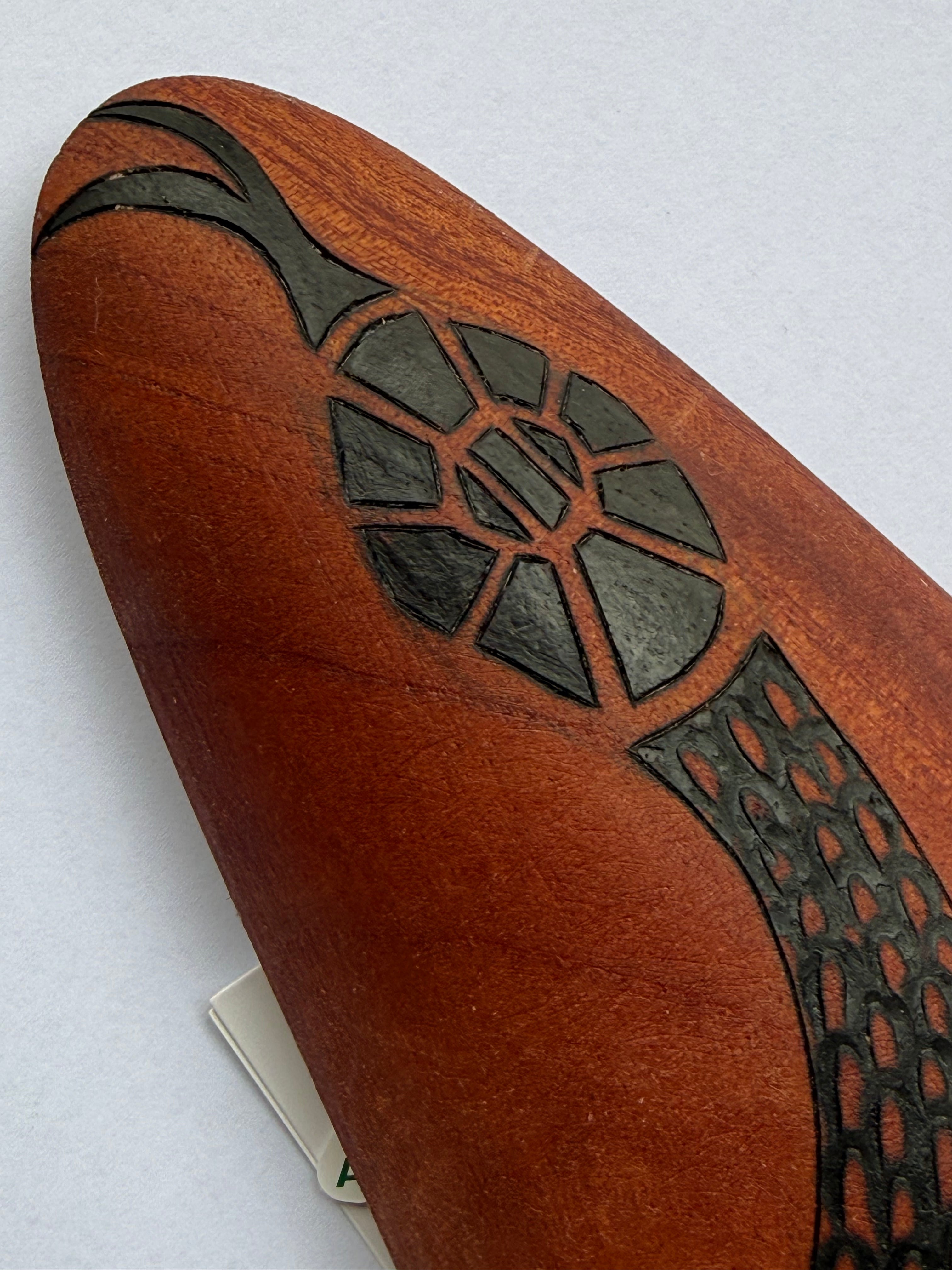 Malgarr Wall Shield (Small) - Australian Red Cedar - Gaan The Snake - Mick Harding