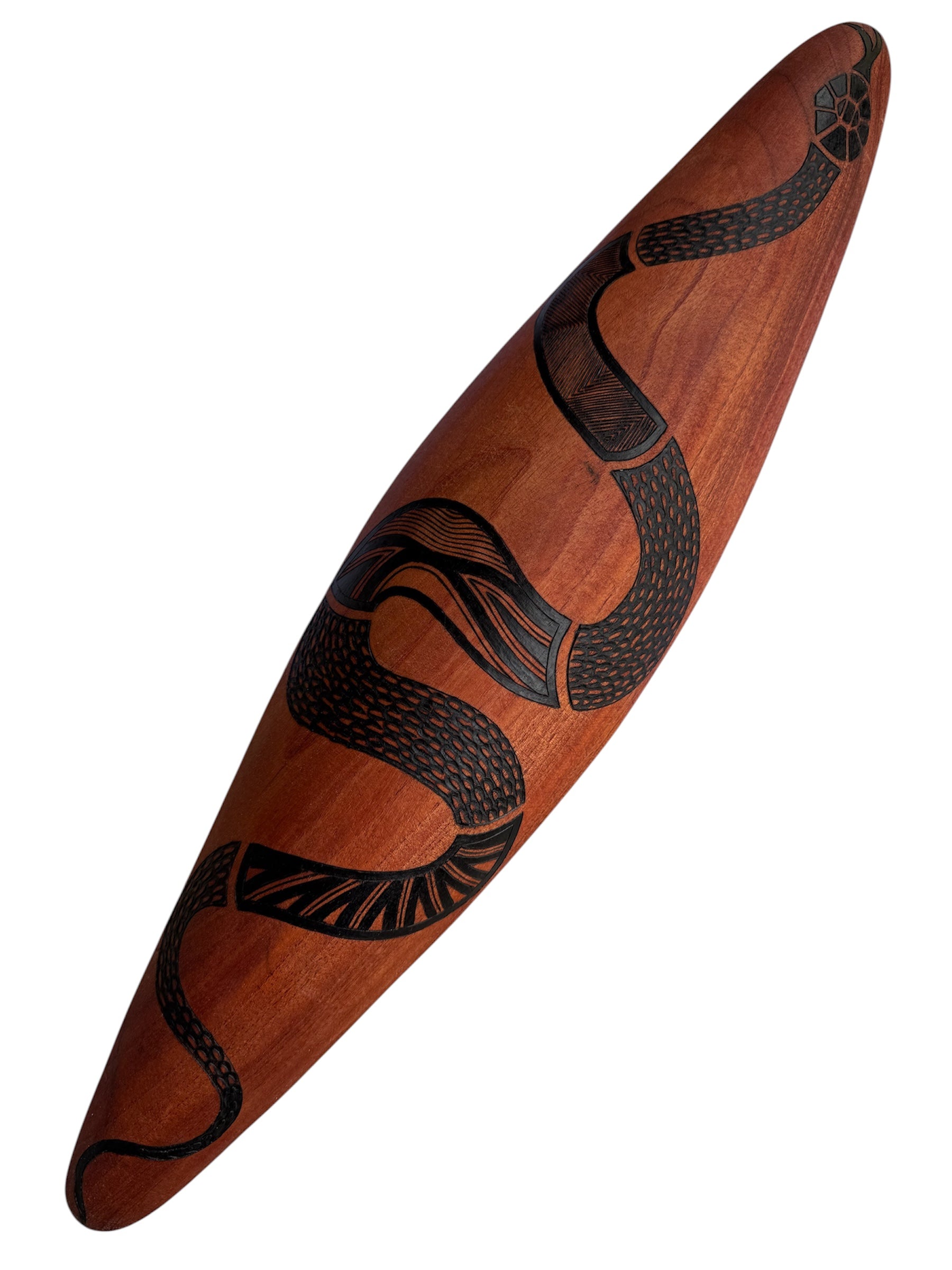 Malgarr Wall Shield (Small) - Australian Red Cedar - Gaan The Snake - Mick Harding